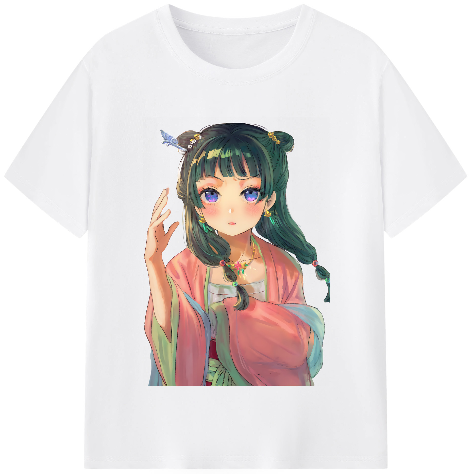 （画像用） 薬屋のひとりごと The Apothecary Diaries 綿100％半袖Tシャツ（フロントプリント）