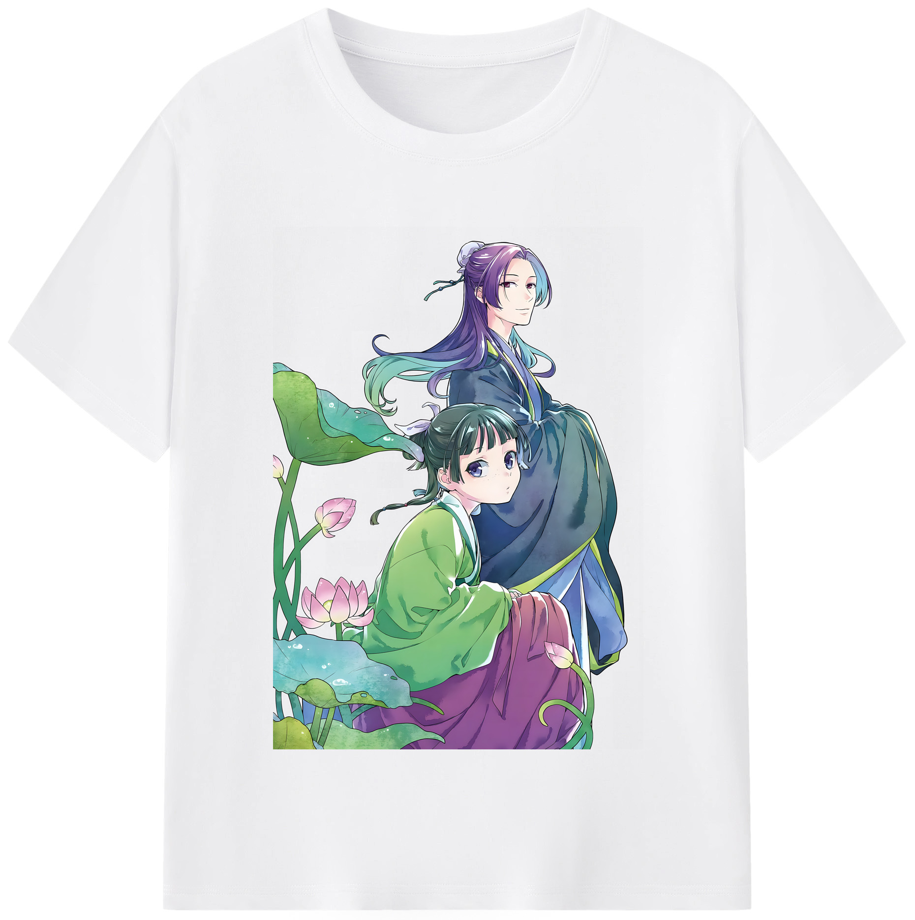 （画像用） 薬屋のひとりごと The Apothecary Diaries 綿100％半袖Tシャツ（フロントプリント）