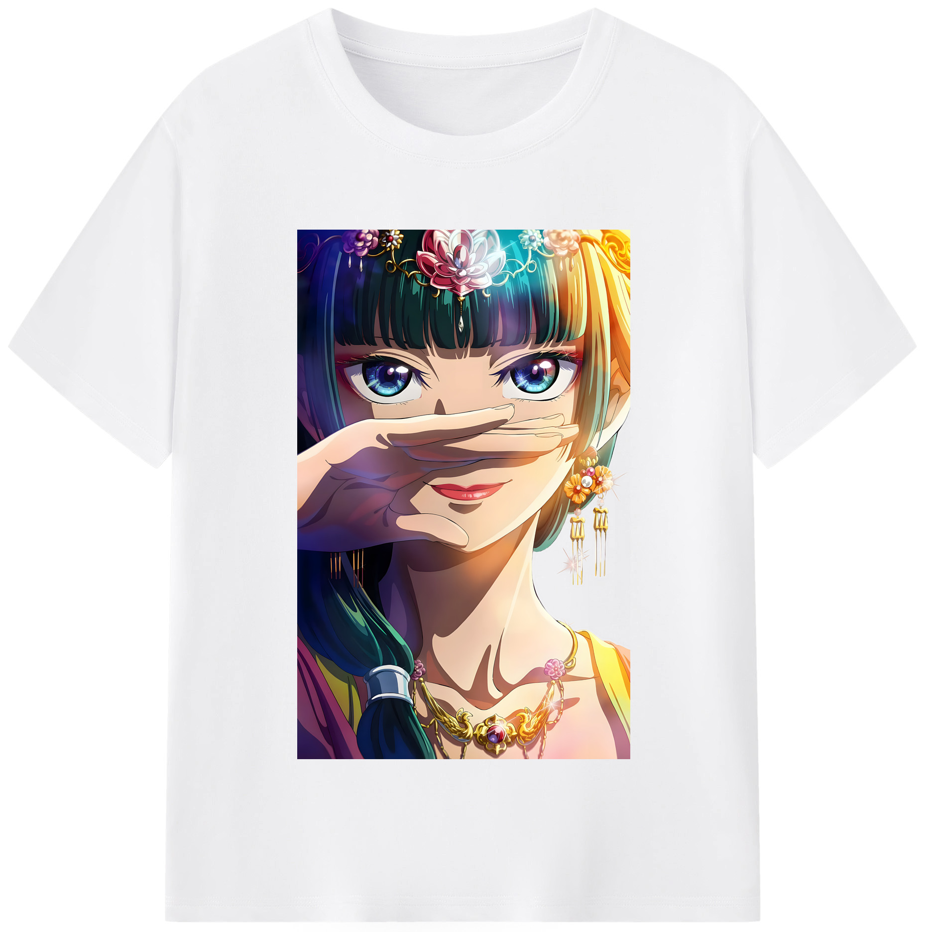 （画像用） 薬屋のひとりごと The Apothecary Diaries 綿100％半袖Tシャツ（フロントプリント）