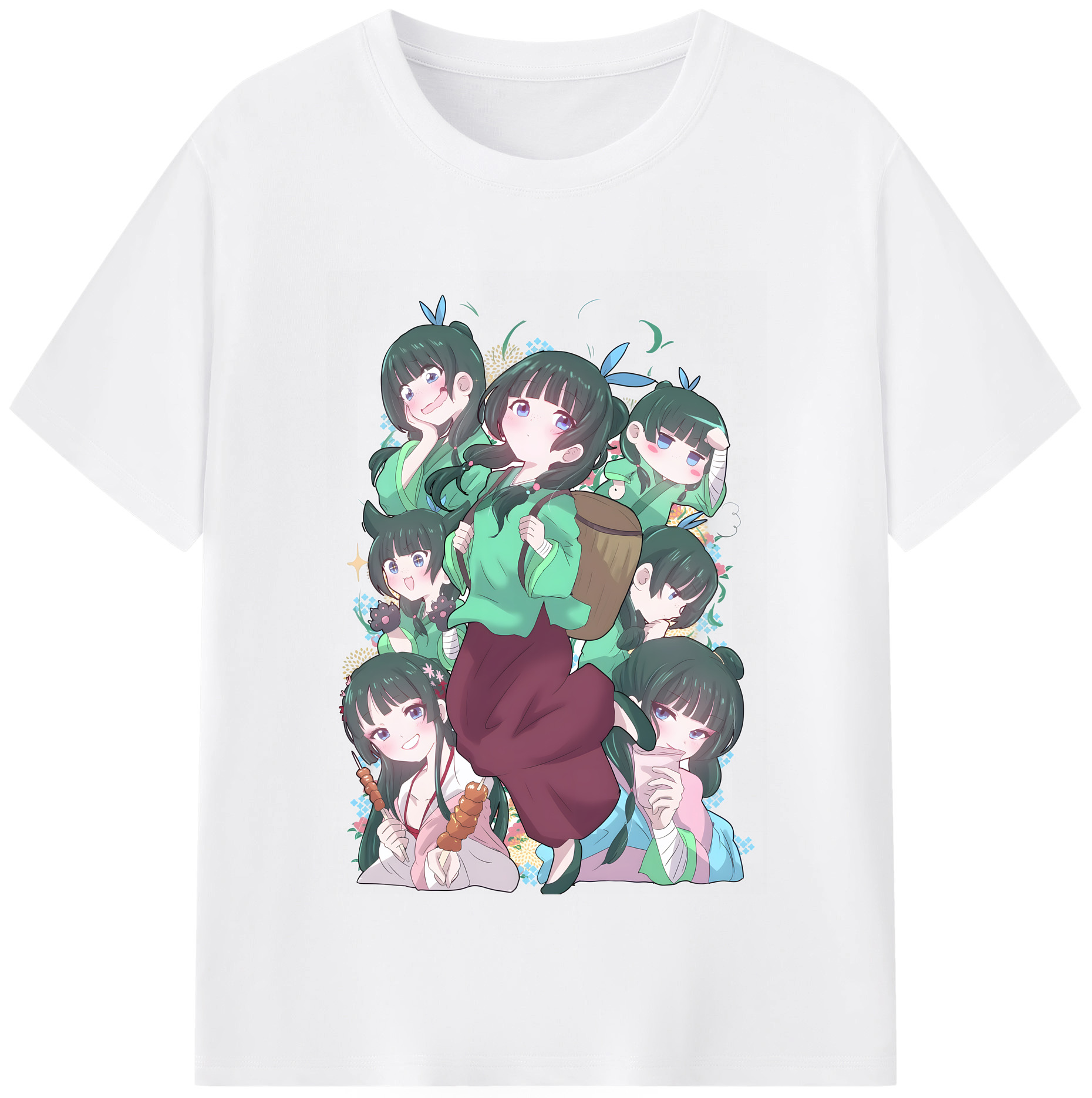 （画像用） 薬屋のひとりごと The Apothecary Diaries 綿100％半袖Tシャツ（フロントプリント）