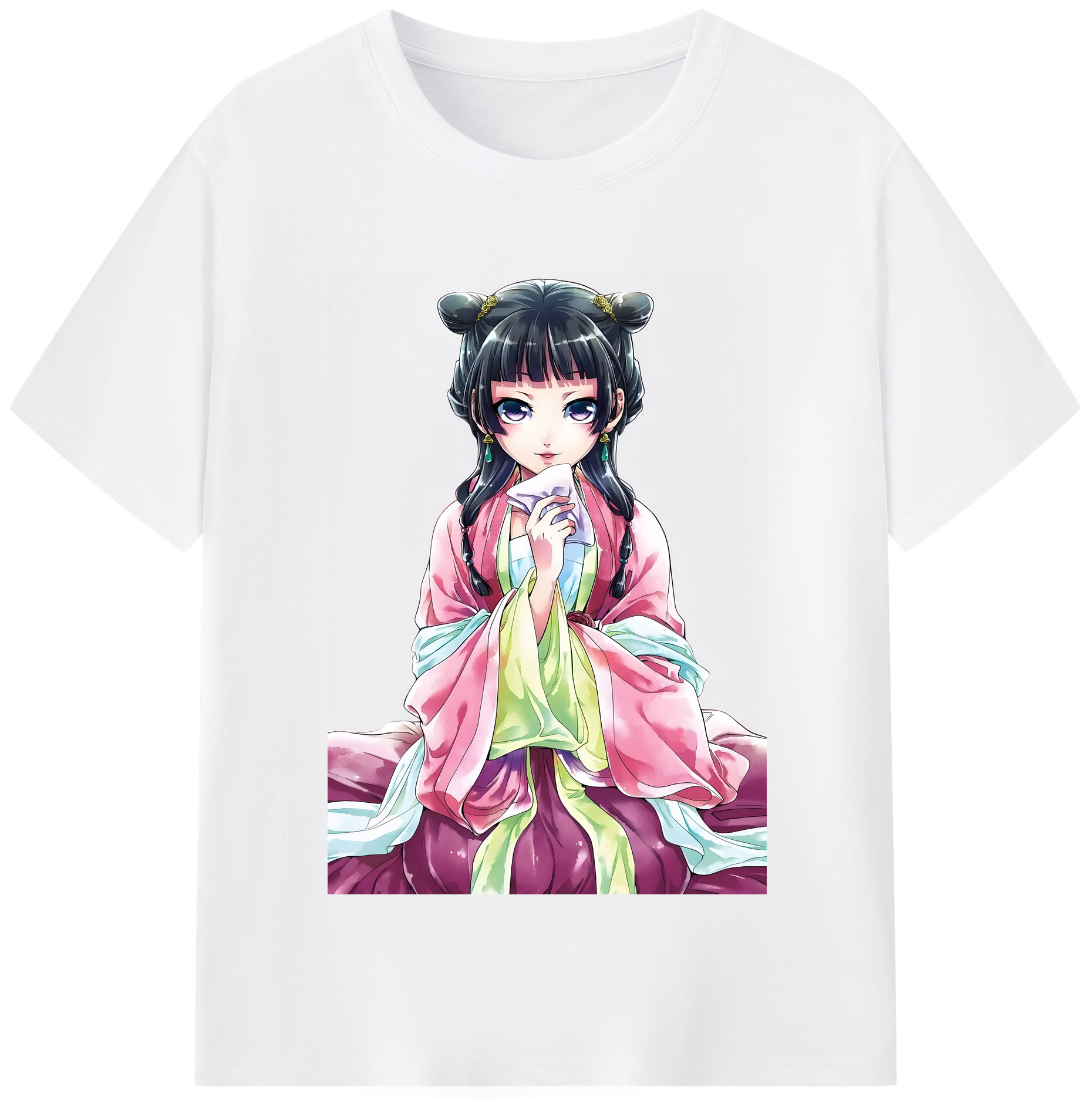 （画像用） 薬屋のひとりごと The Apothecary Diaries 綿100％半袖Tシャツ（フロントプリント）