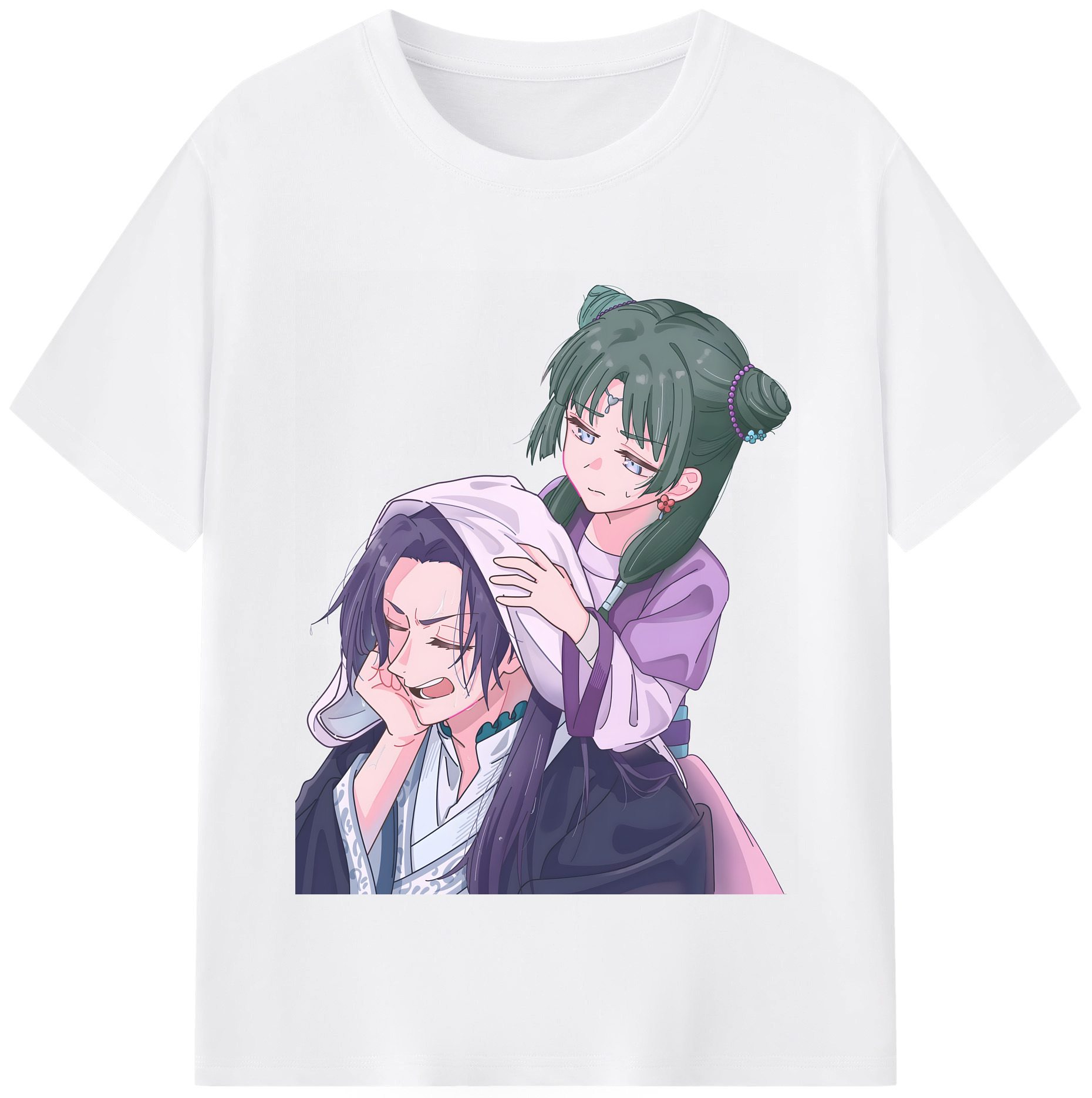 （画像用） 薬屋のひとりごと The Apothecary Diaries 綿100％半袖Tシャツ（フロントプリント）