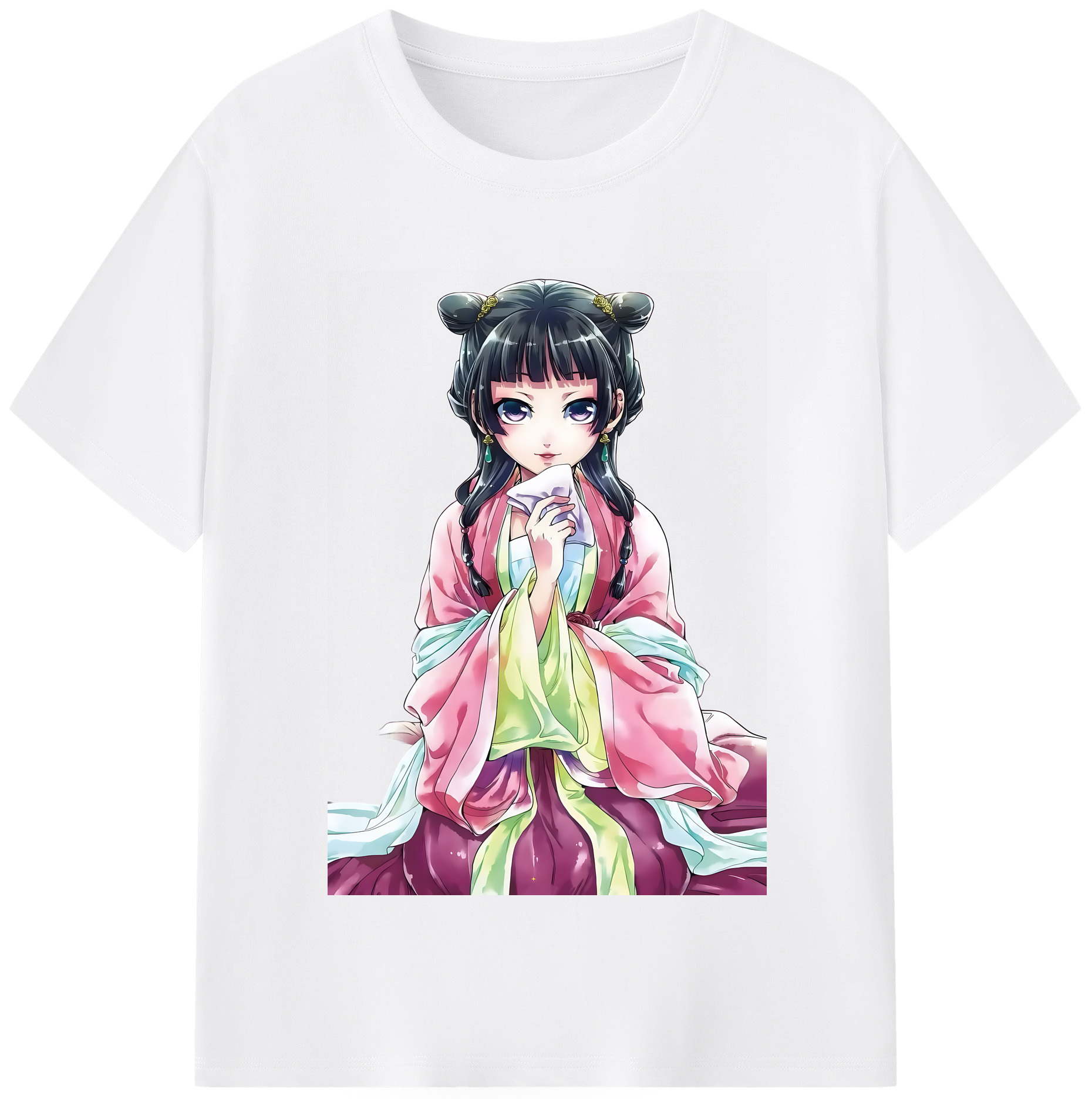 （画像用） 薬屋のひとりごと The Apothecary Diaries 綿100％半袖Tシャツ（フロントプリント）