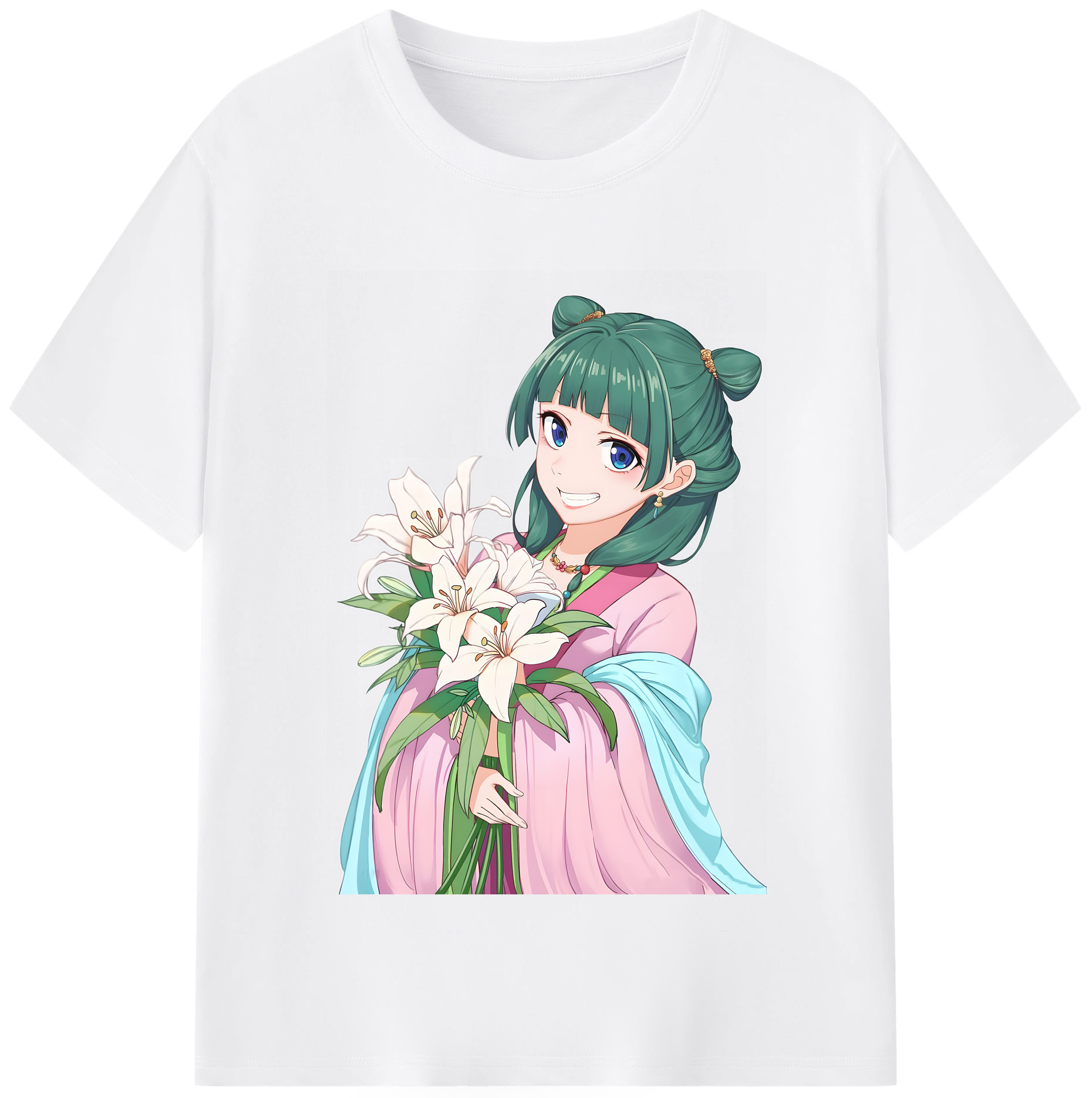 （画像用） 薬屋のひとりごと The Apothecary Diaries 綿100％半袖Tシャツ（フロントプリント）