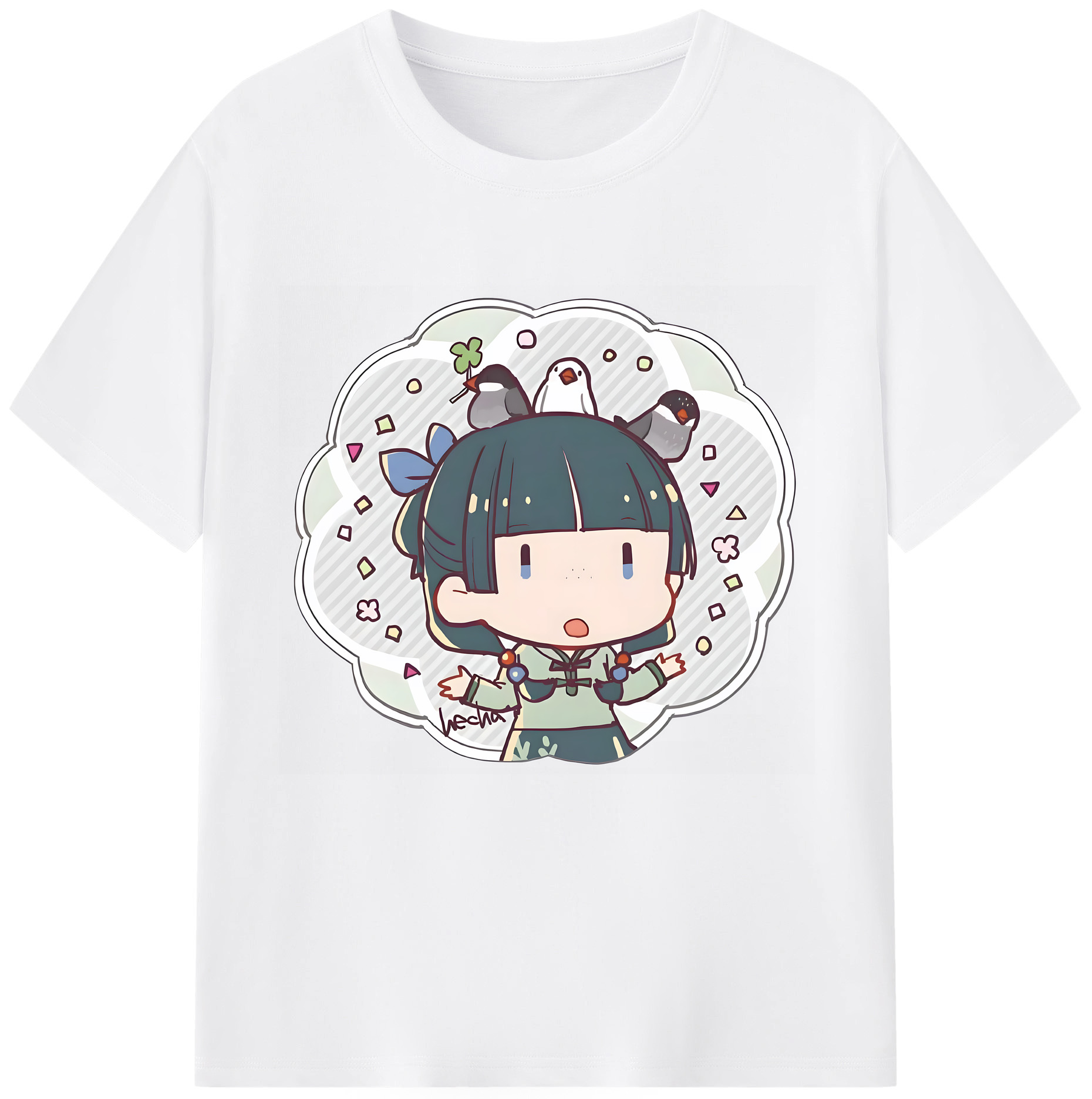 （画像用） 薬屋のひとりごと The Apothecary Diaries 綿100％半袖Tシャツ（フロントプリント）