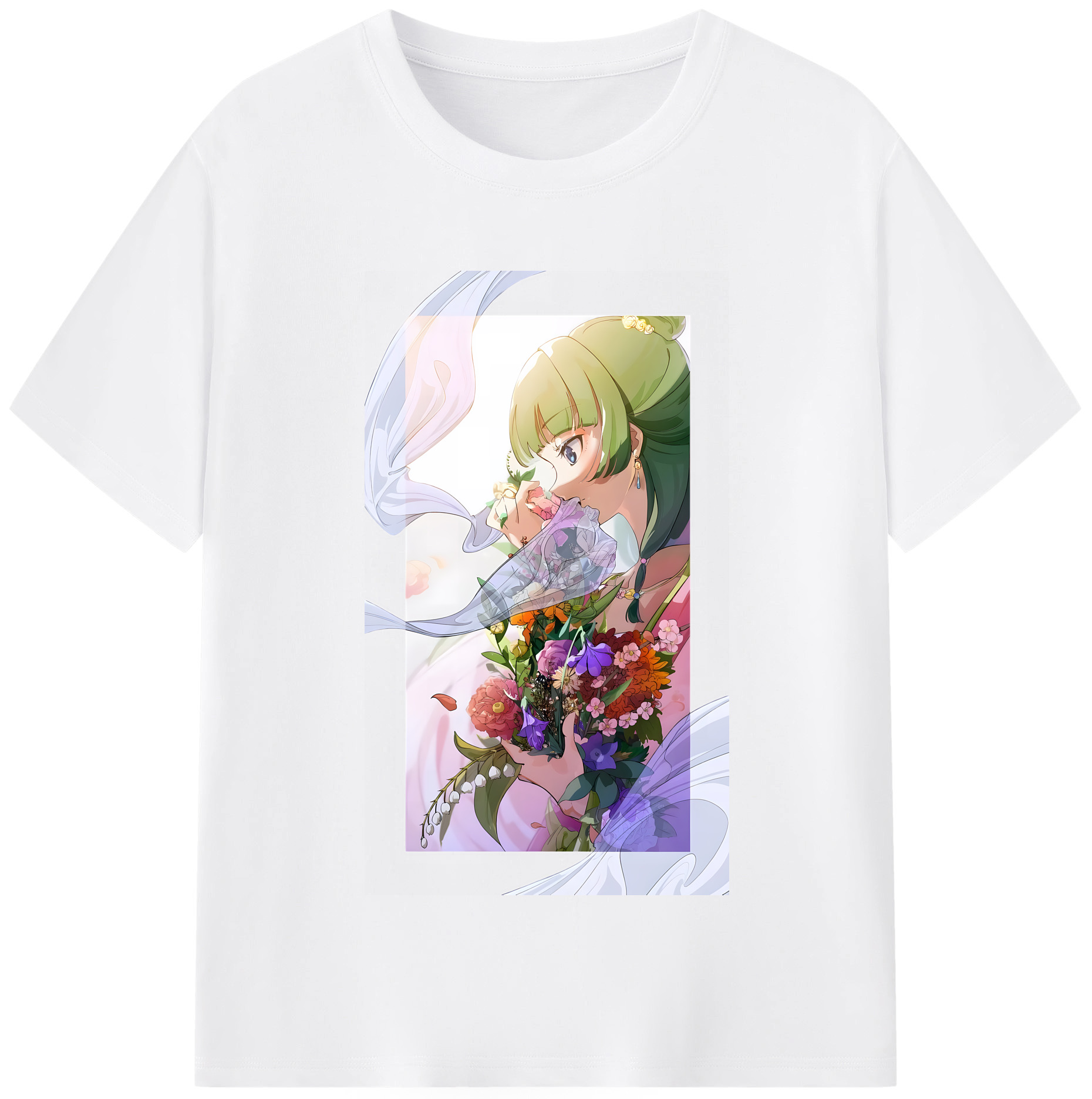 （画像用） 薬屋のひとりごと The Apothecary Diaries 綿100％半袖Tシャツ（フロントプリント）