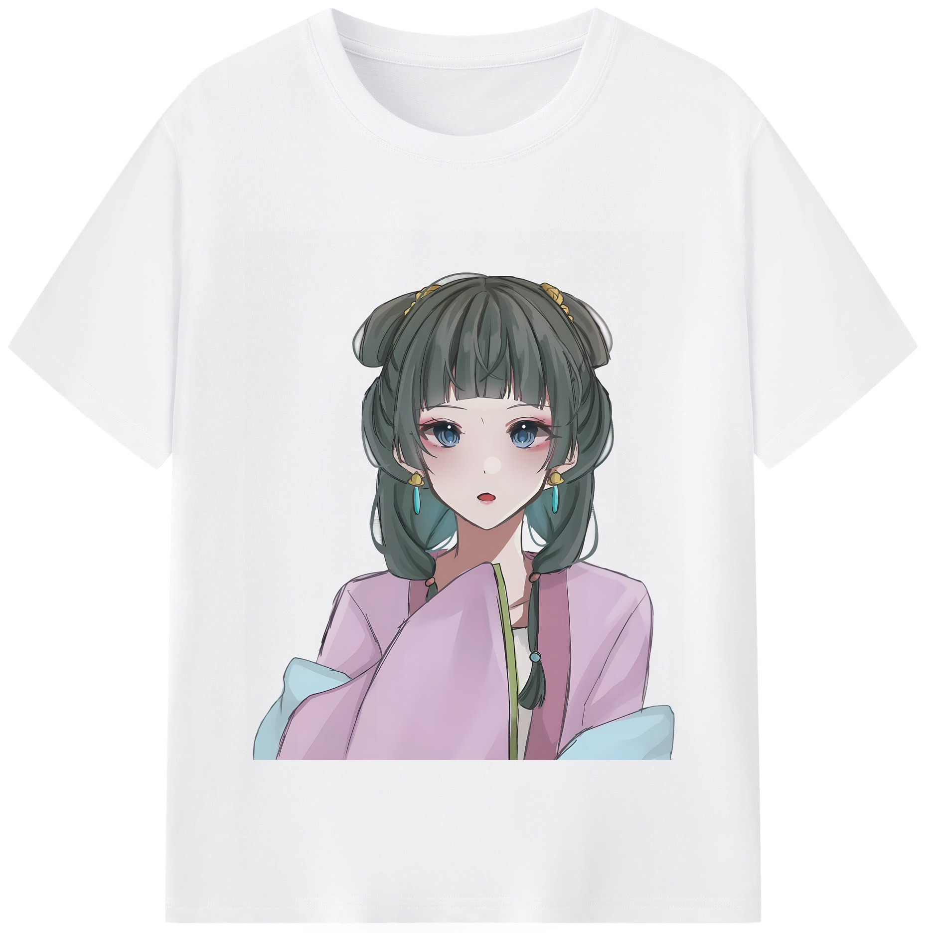 （画像用） 薬屋のひとりごと The Apothecary Diaries 綿100％半袖Tシャツ（フロントプリント）