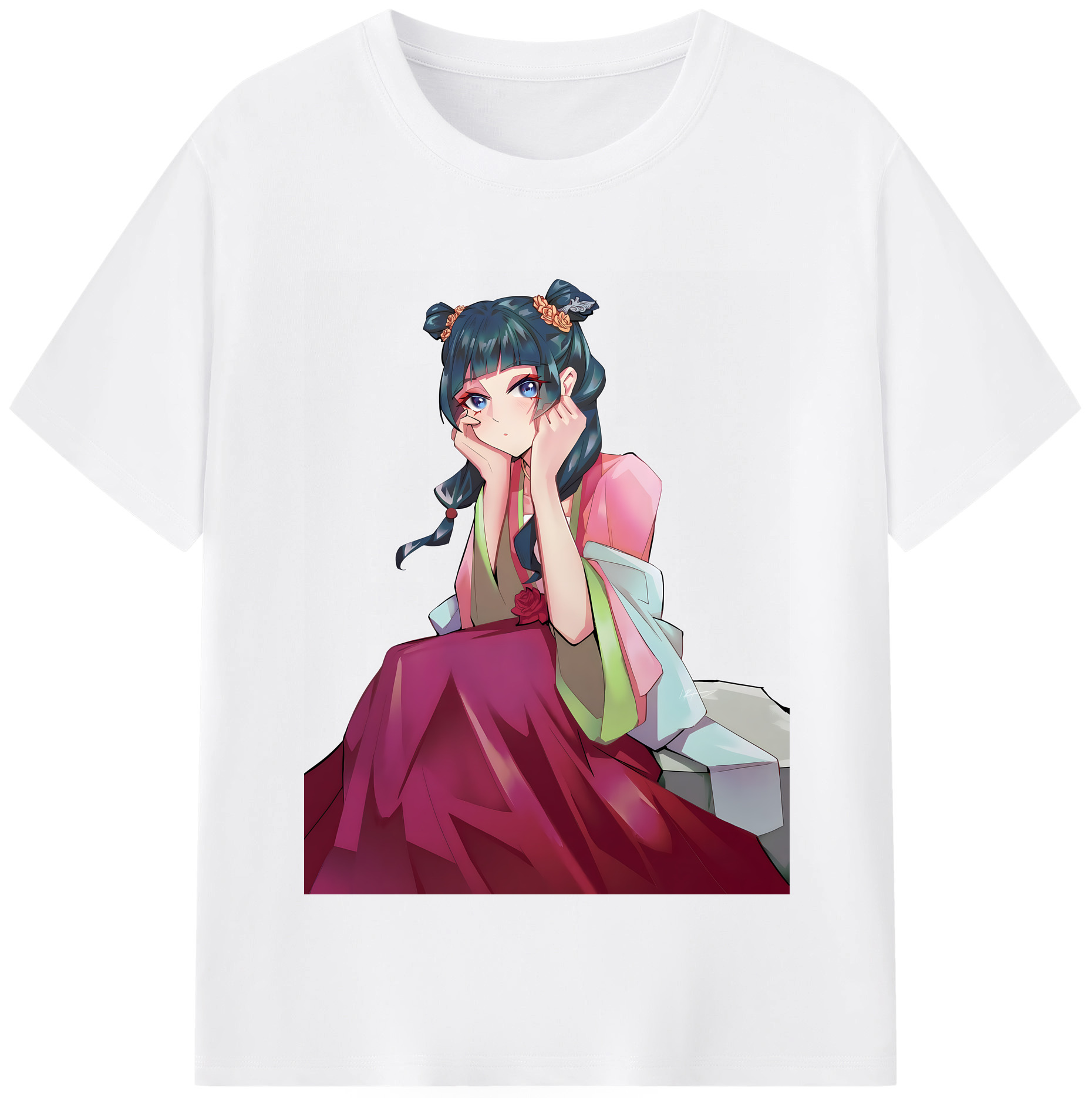 （画像用） 薬屋のひとりごと The Apothecary Diaries 綿100％半袖Tシャツ（フロントプリント）
