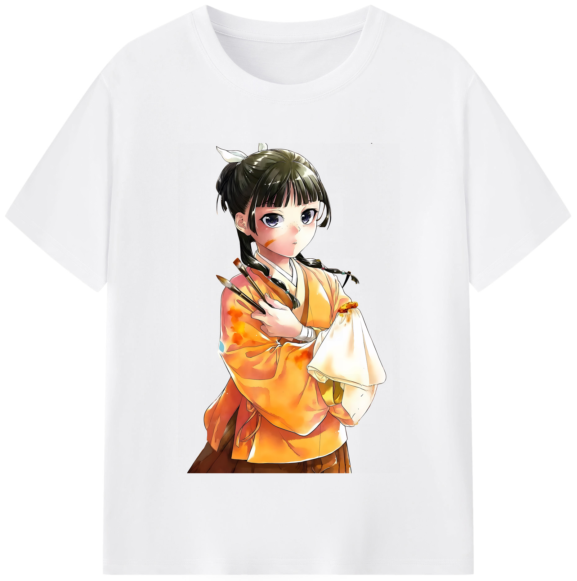 （画像用） 薬屋のひとりごと The Apothecary Diaries 綿100％半袖Tシャツ（フロントプリント）