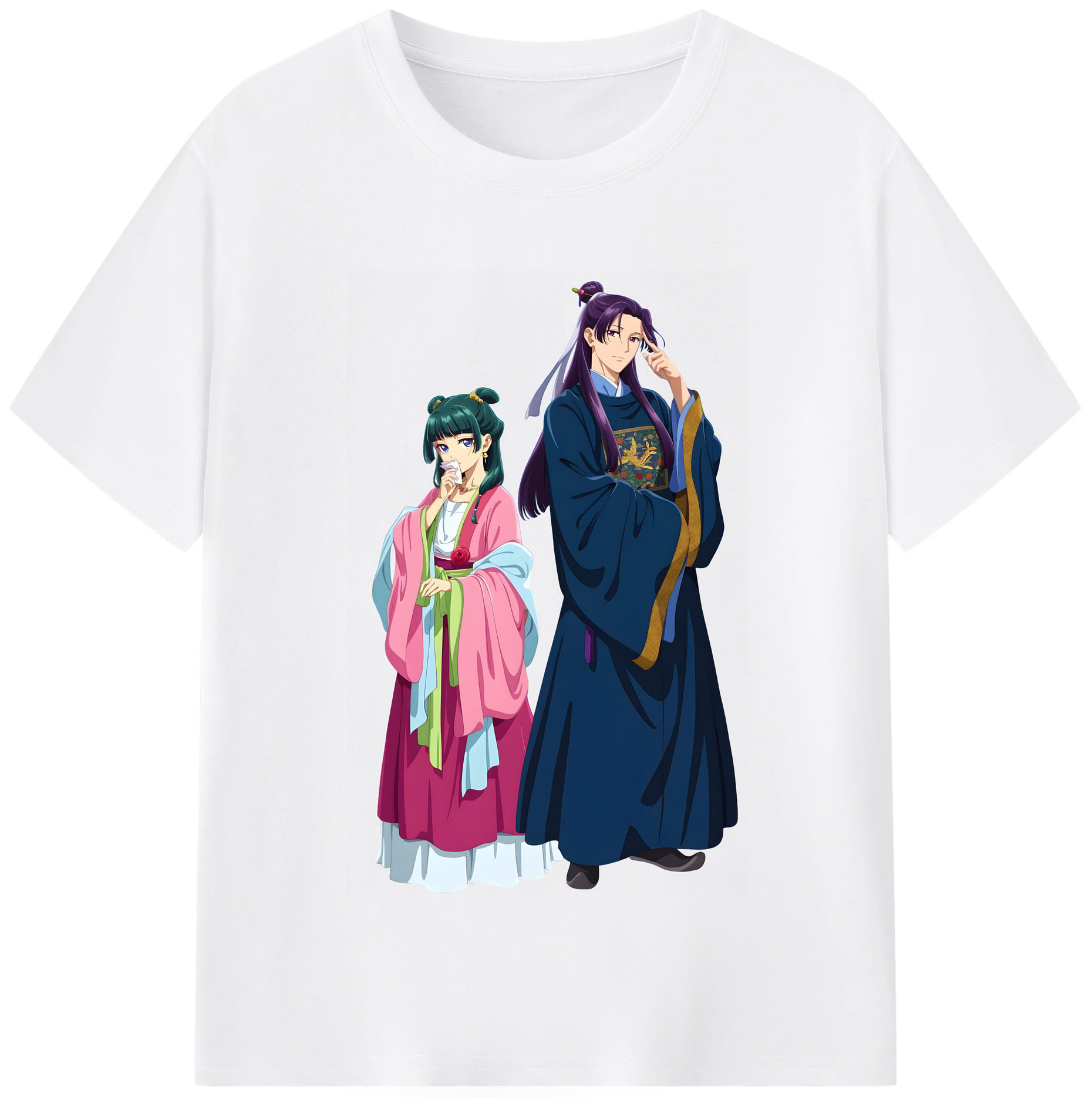 （画像用） 薬屋のひとりごと The Apothecary Diaries 綿100％半袖Tシャツ（フロントプリント）