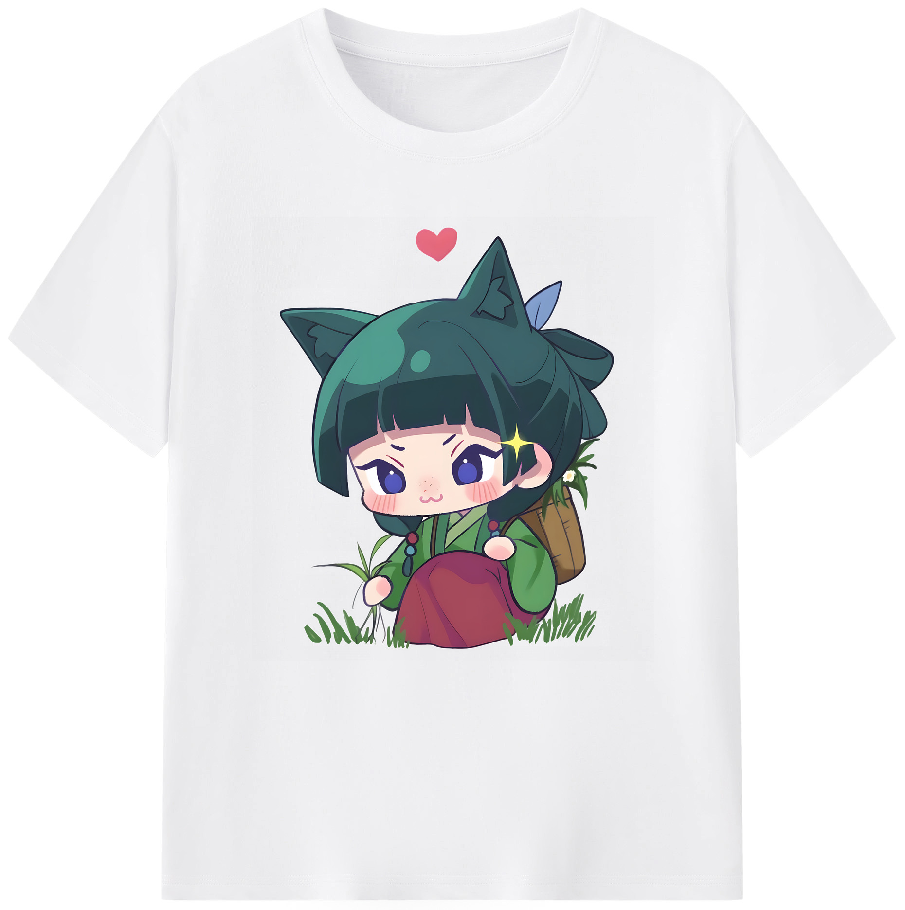 （画像用） 薬屋のひとりごと The Apothecary Diaries 綿100％半袖Tシャツ（フロントプリント）