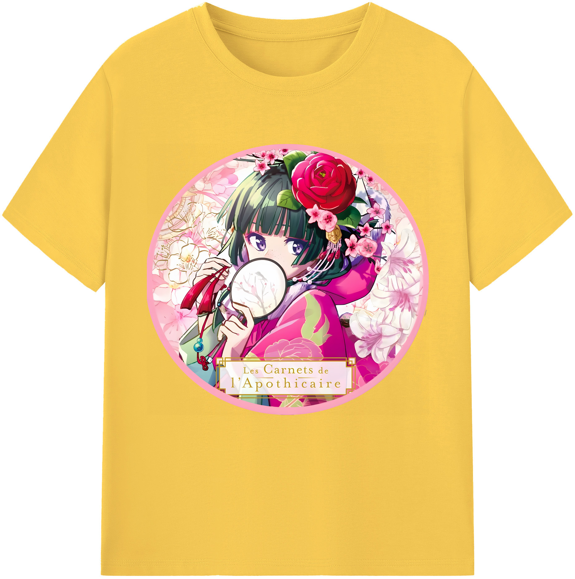 （画像用） 薬屋のひとりごと The Apothecary Diaries 綿100％半袖Tシャツ（フロントプリント）