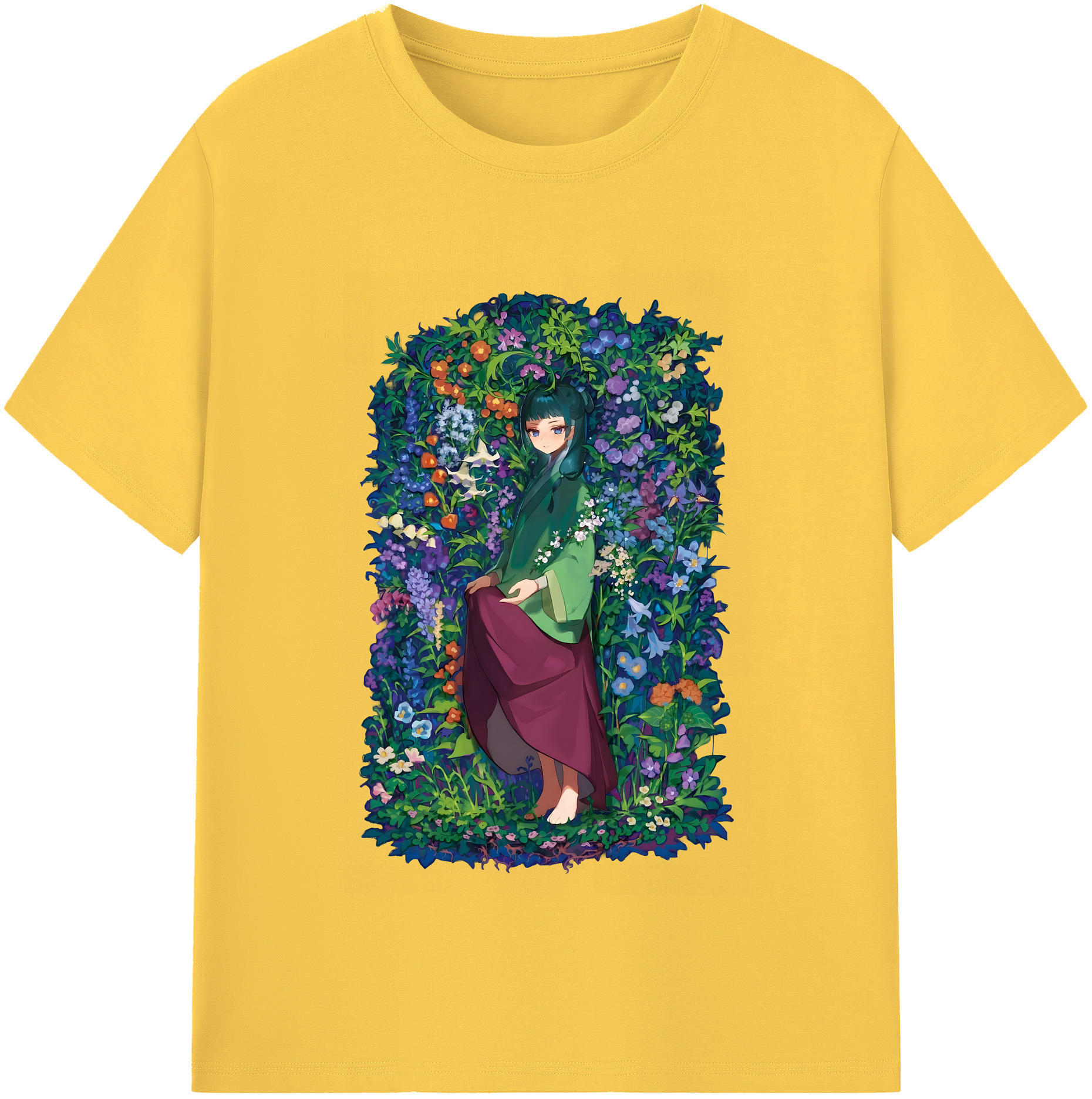 （画像用） 薬屋のひとりごと The Apothecary Diaries 綿100％半袖Tシャツ（フロントプリント）