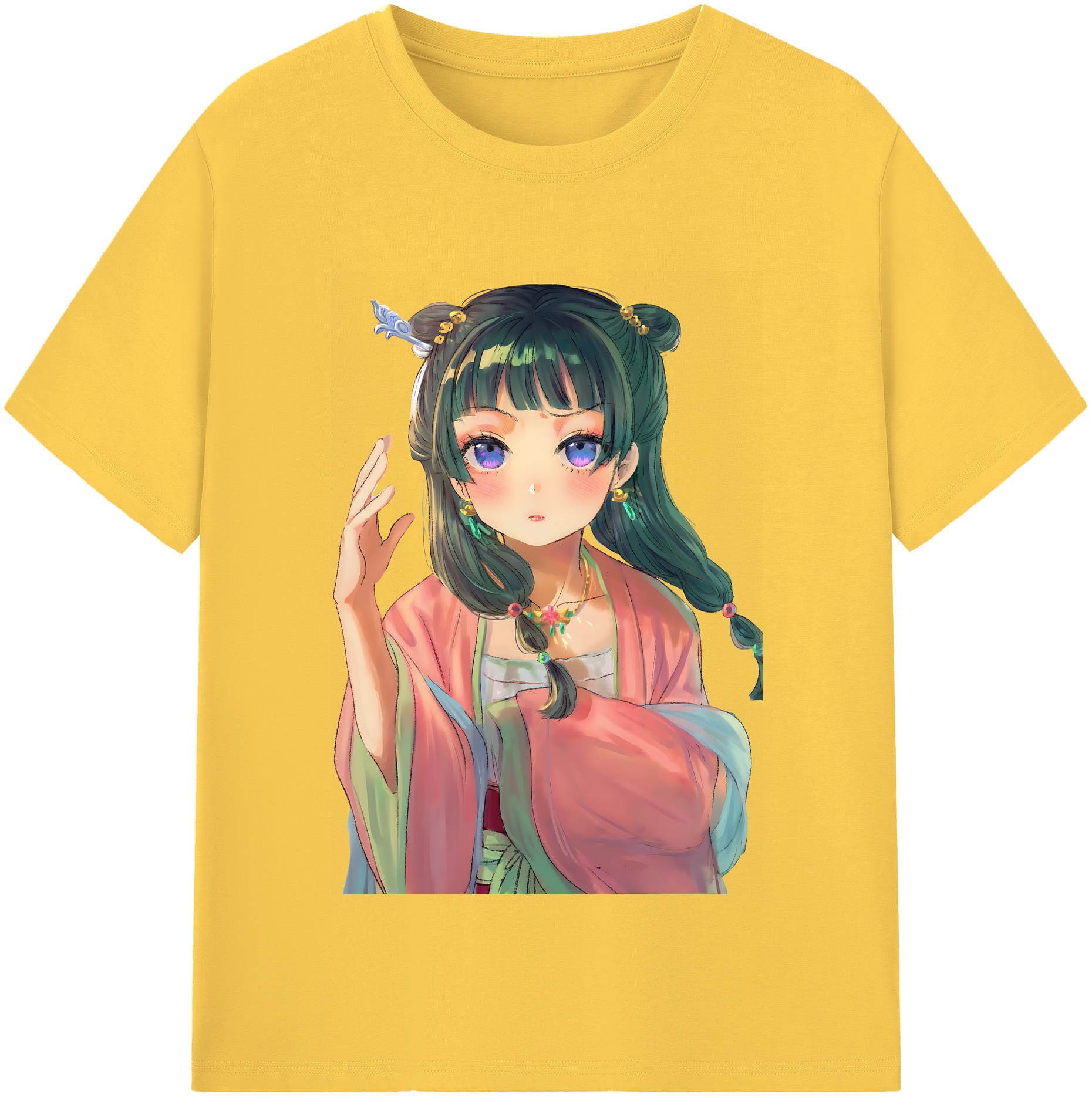 （画像用） 薬屋のひとりごと The Apothecary Diaries 綿100％半袖Tシャツ（フロントプリント）