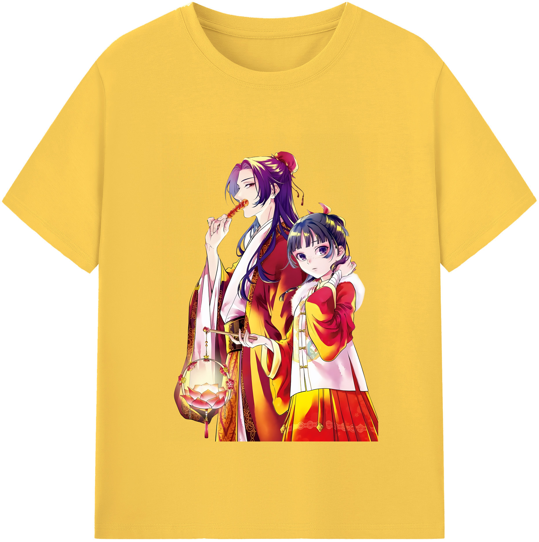 （画像用） 薬屋のひとりごと The Apothecary Diaries 綿100％半袖Tシャツ（フロントプリント）