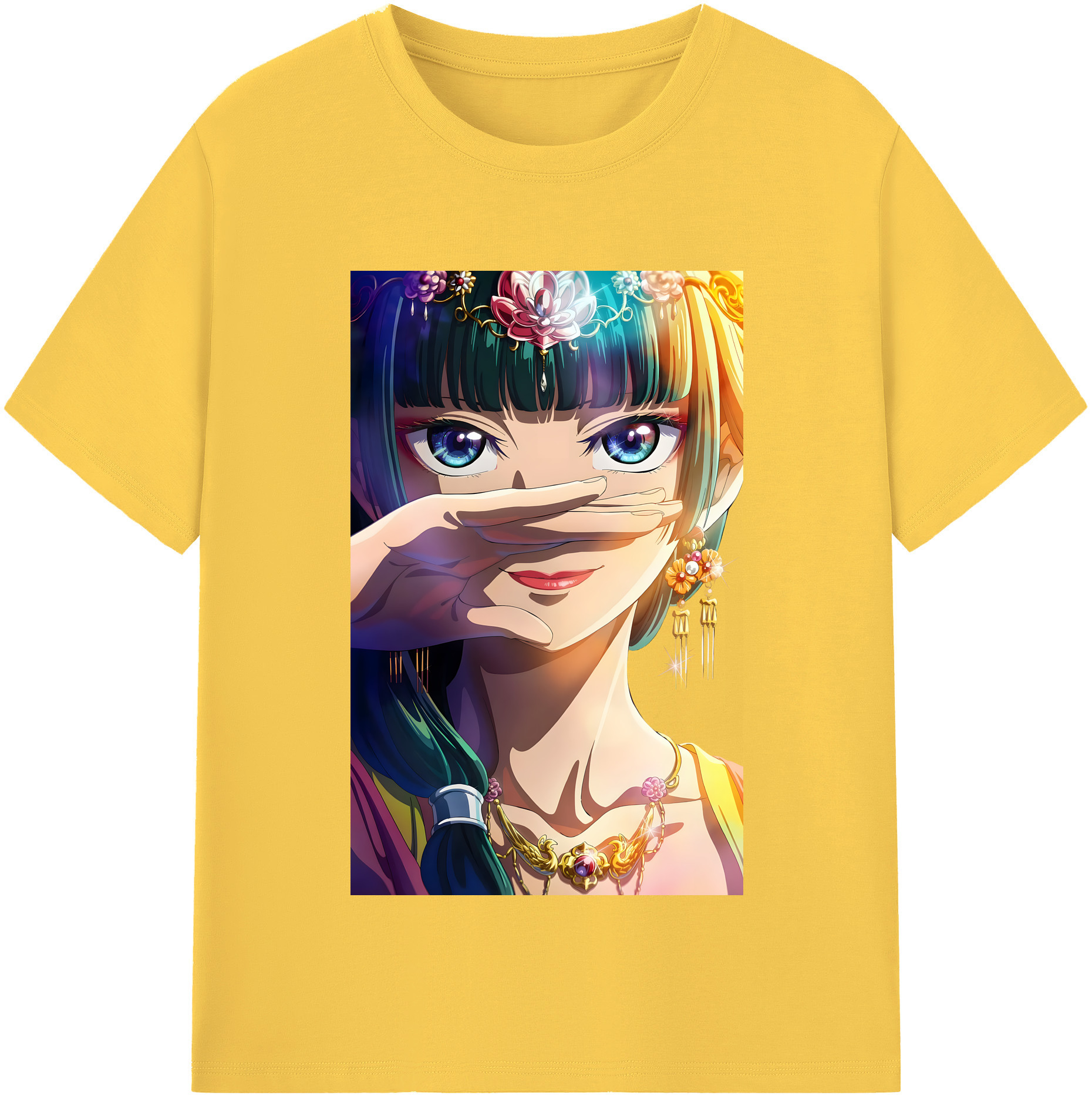 （画像用） 薬屋のひとりごと The Apothecary Diaries 綿100％半袖Tシャツ（フロントプリント）