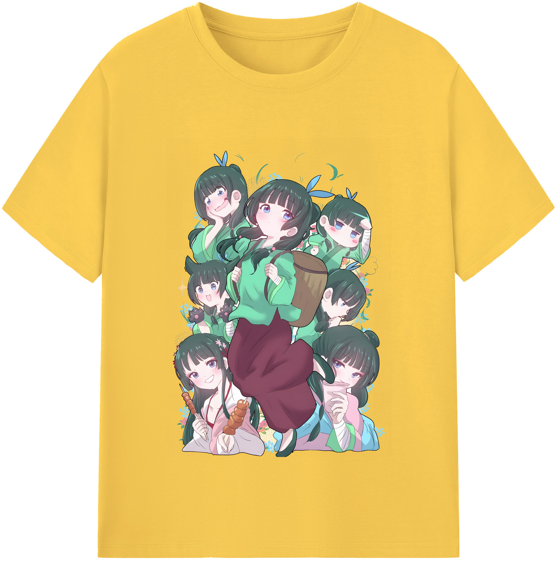 （画像用） 薬屋のひとりごと The Apothecary Diaries 綿100％半袖Tシャツ（フロントプリント）