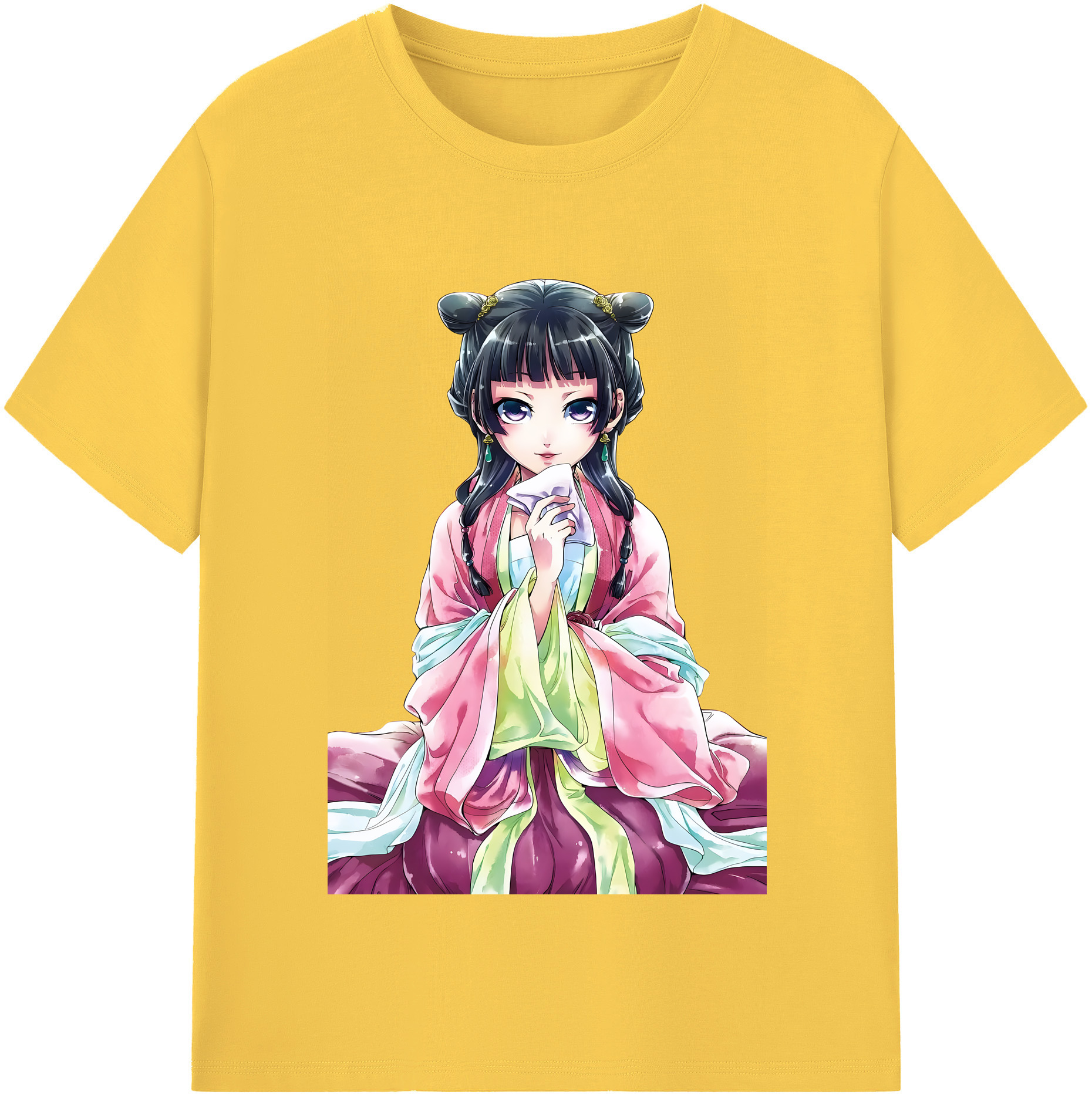 （画像用） 薬屋のひとりごと The Apothecary Diaries 綿100％半袖Tシャツ（フロントプリント）