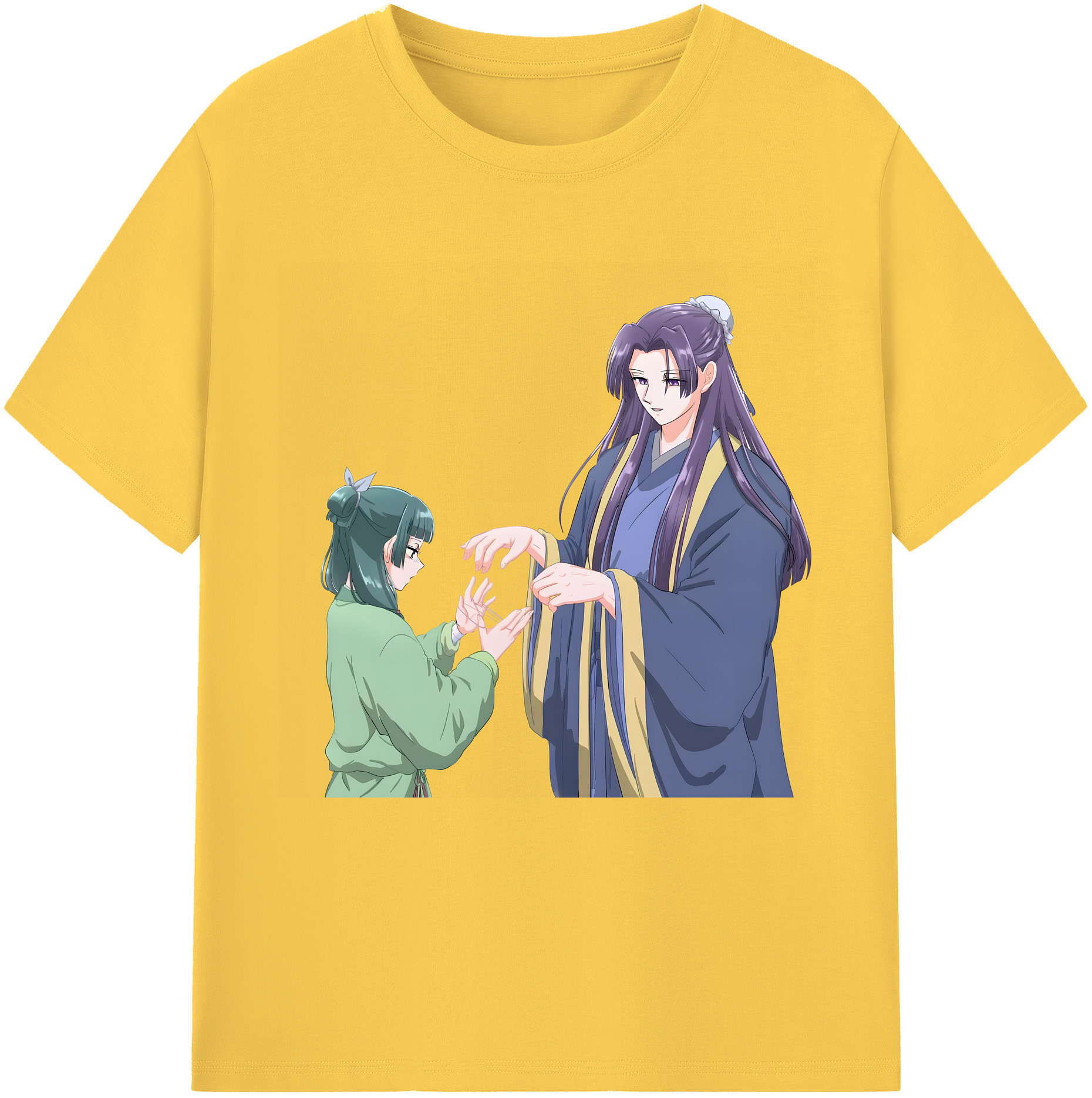 （画像用） 薬屋のひとりごと The Apothecary Diaries 綿100％半袖Tシャツ（フロントプリント）