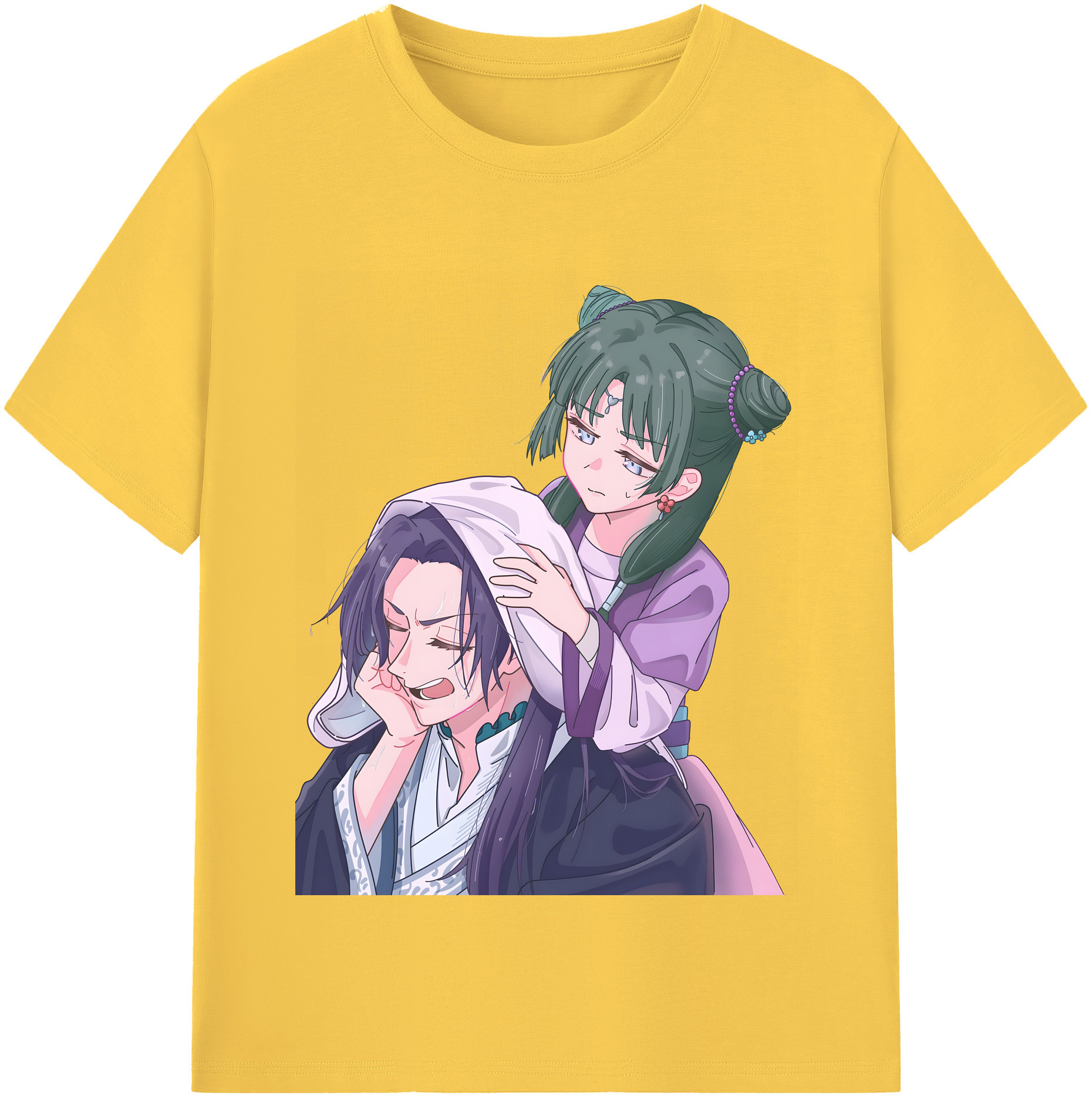 （画像用） 薬屋のひとりごと The Apothecary Diaries 綿100％半袖Tシャツ（フロントプリント）
