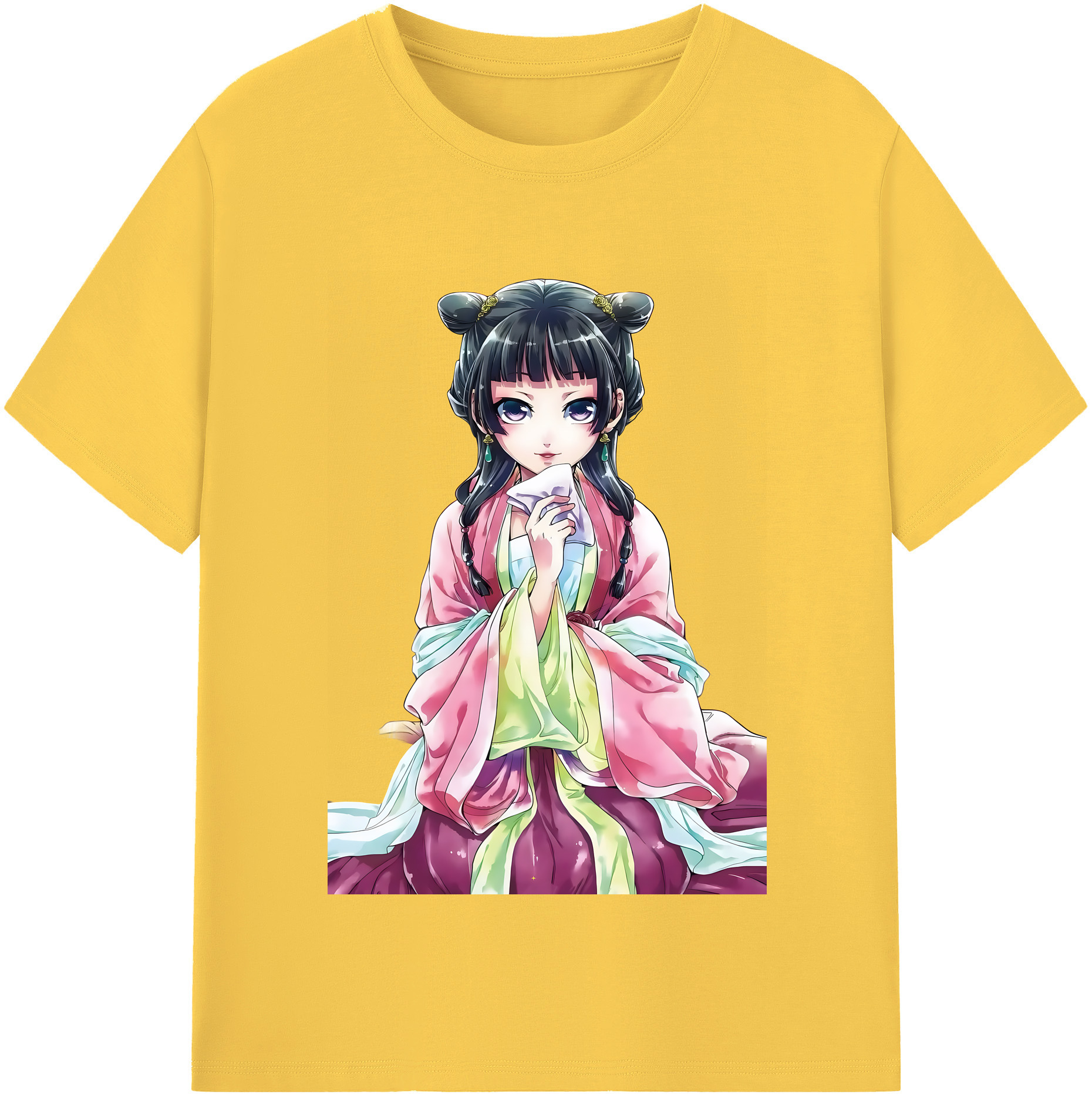 （画像用） 薬屋のひとりごと The Apothecary Diaries 綿100％半袖Tシャツ（フロントプリント）