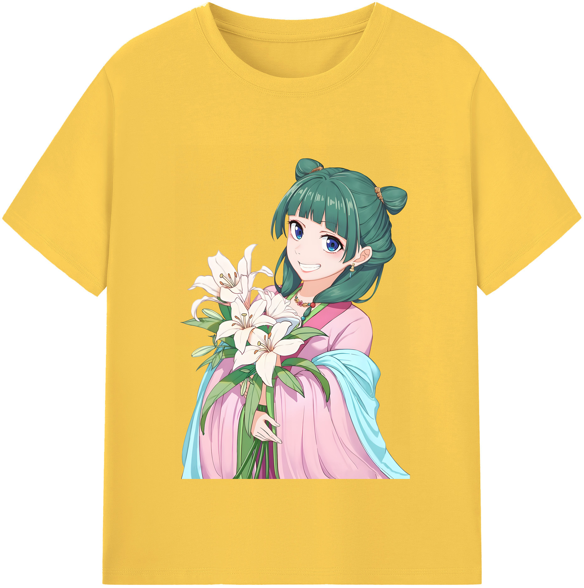 （画像用） 薬屋のひとりごと The Apothecary Diaries 綿100％半袖Tシャツ（フロントプリント）