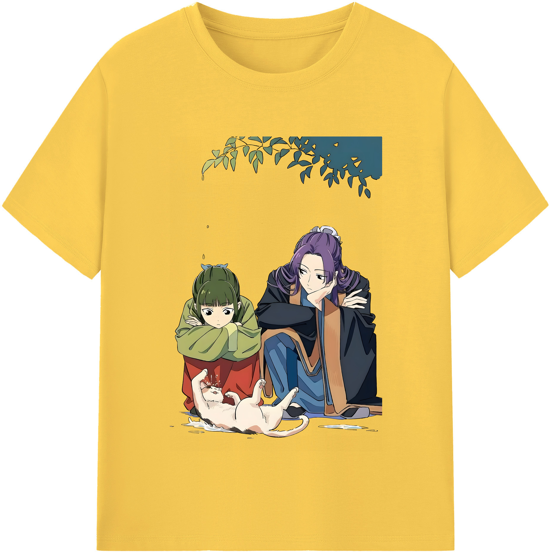 （画像用） 薬屋のひとりごと The Apothecary Diaries 綿100％半袖Tシャツ（フロントプリント）
