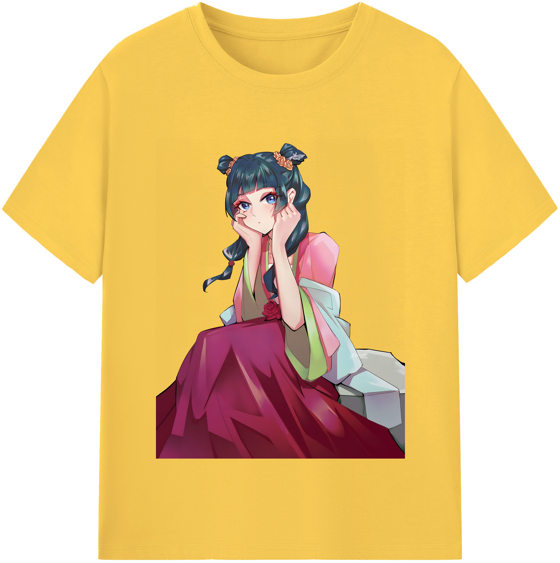 （画像用） 薬屋のひとりごと The Apothecary Diaries 綿100％半袖Tシャツ（フロントプリント）