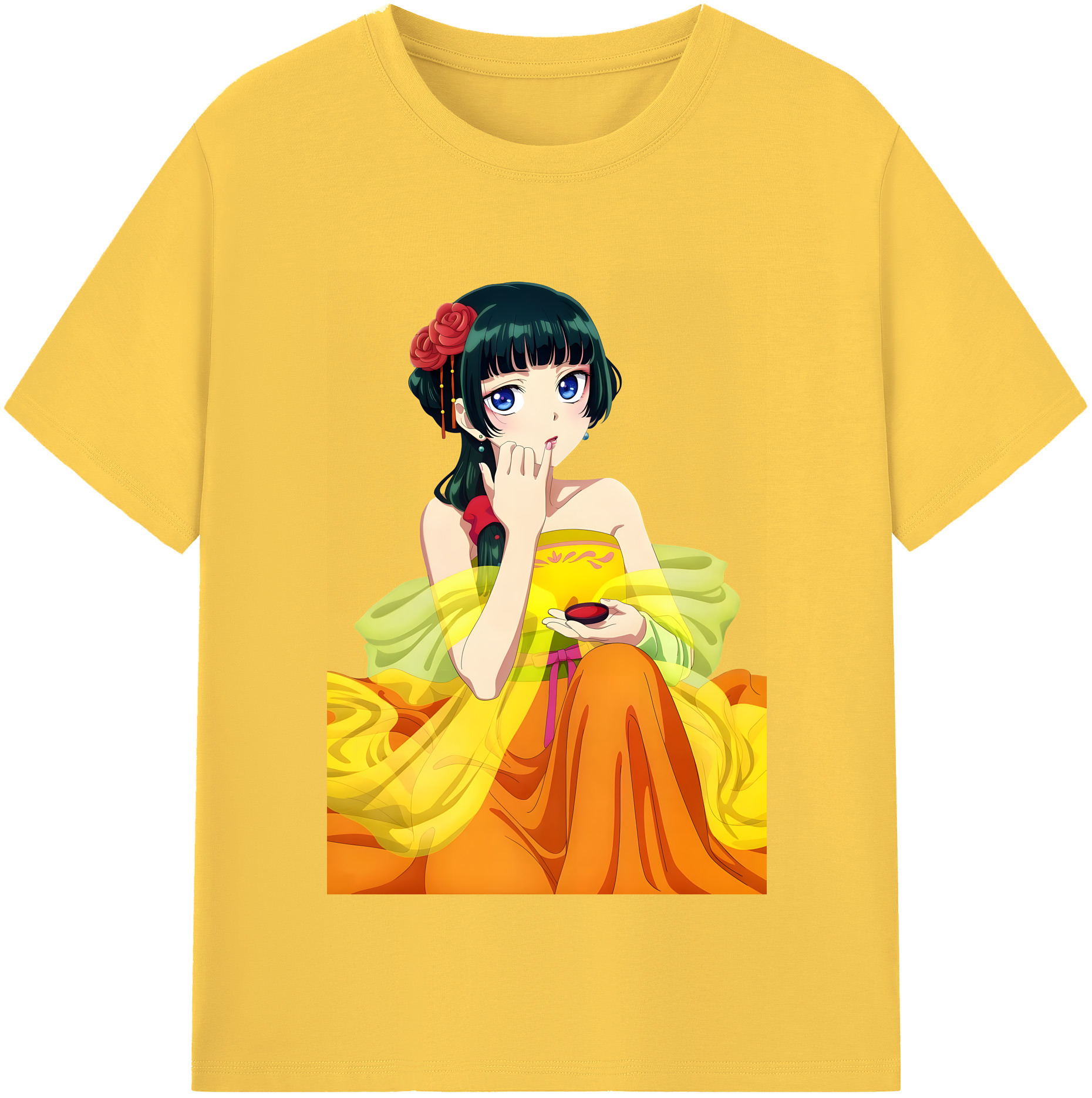 （画像用） 薬屋のひとりごと The Apothecary Diaries 綿100％半袖Tシャツ（フロントプリント）