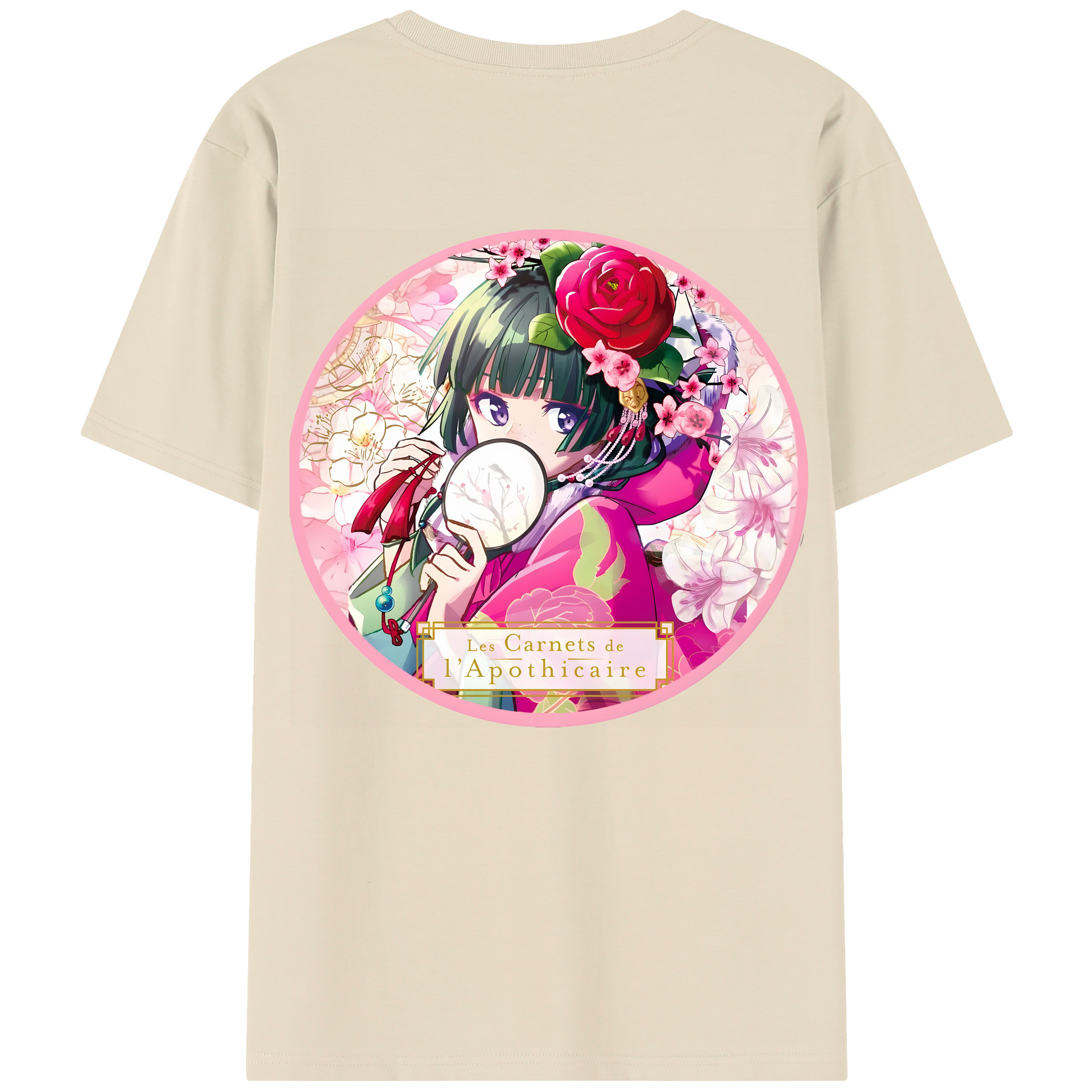 （画像用） 薬屋のひとりごと The Apothecary Diaries 綿100％半袖Tシャツ（背面プリント）