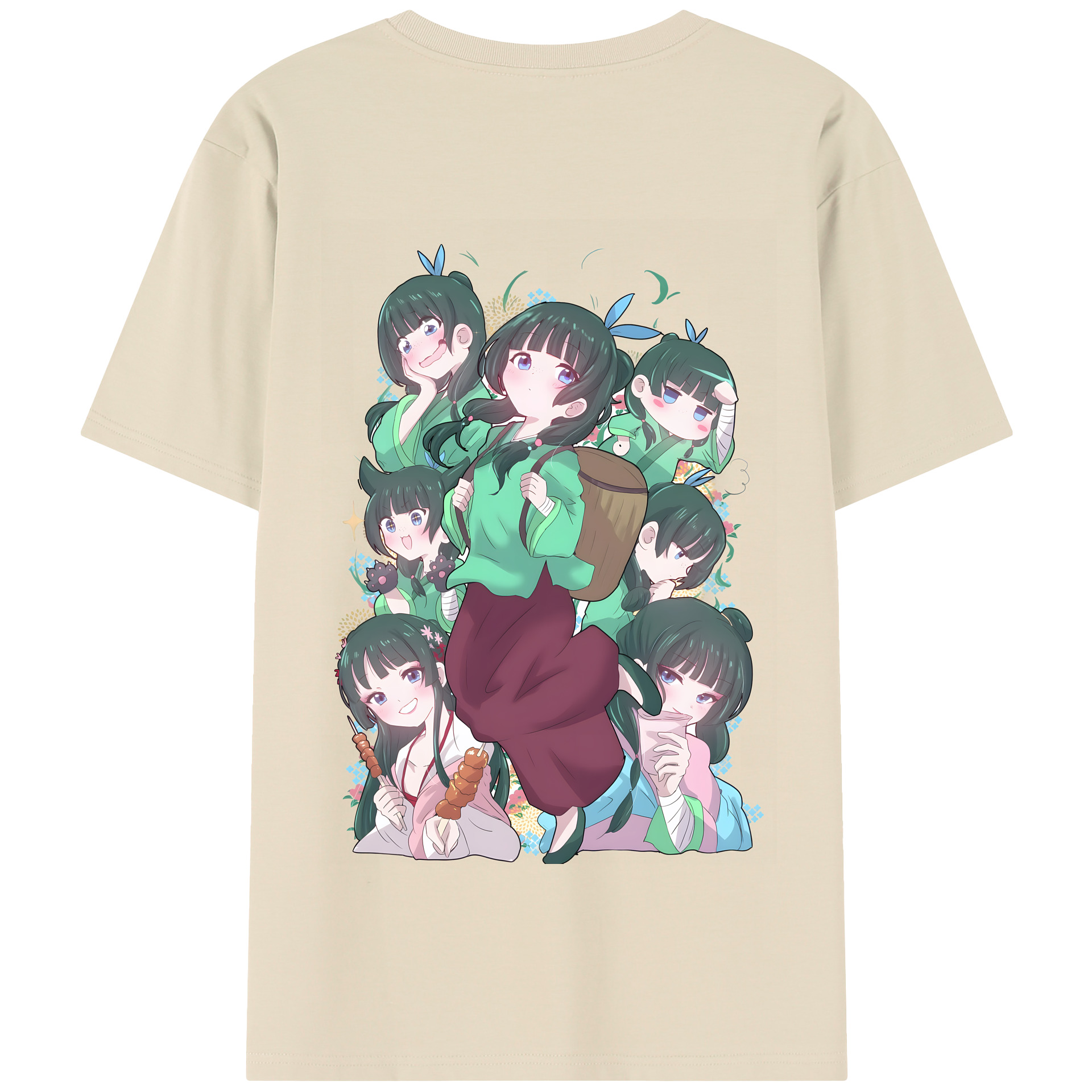 （画像用） 薬屋のひとりごと The Apothecary Diaries 綿100％半袖Tシャツ（背面プリント）