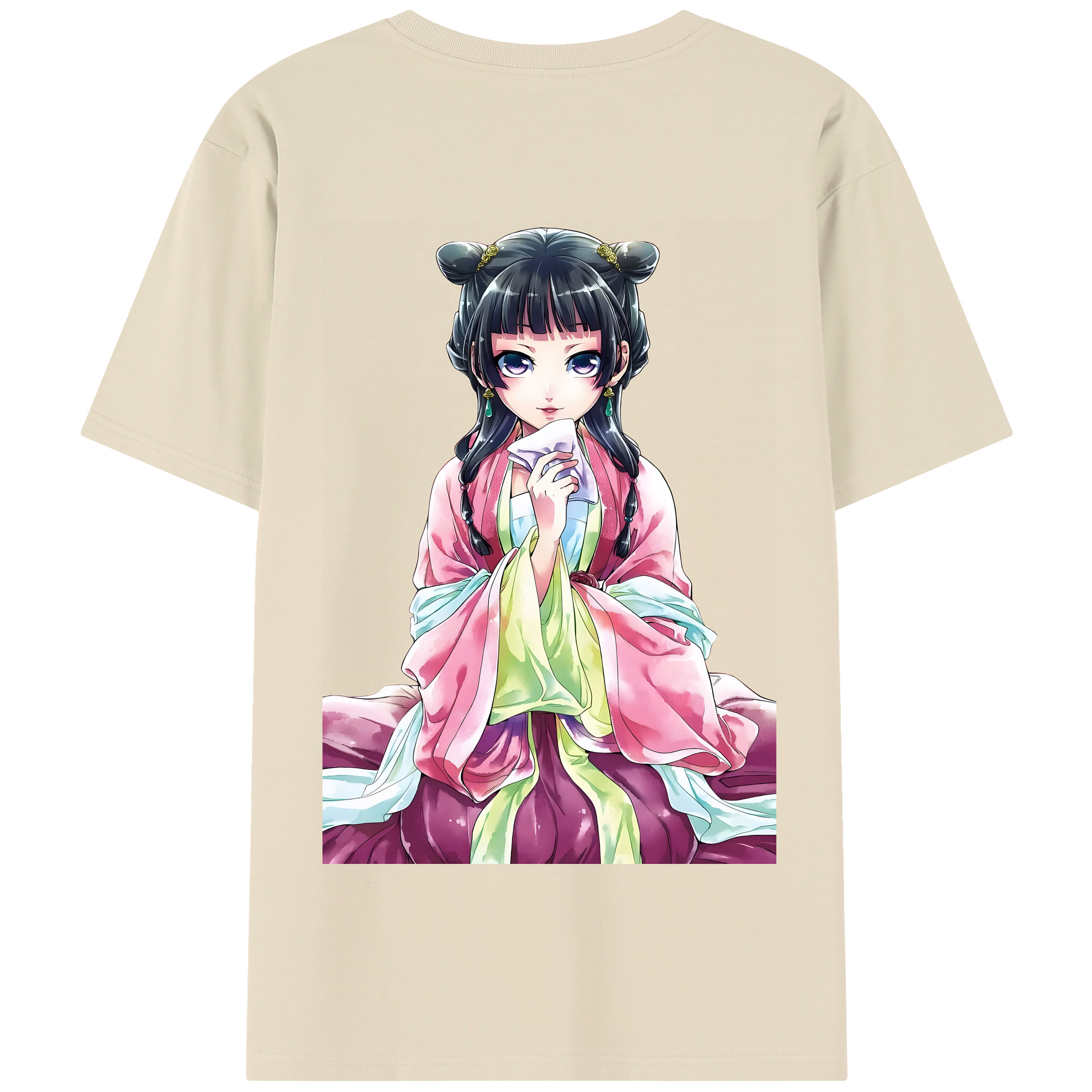 （画像用） 薬屋のひとりごと The Apothecary Diaries 綿100％半袖Tシャツ（背面プリント）