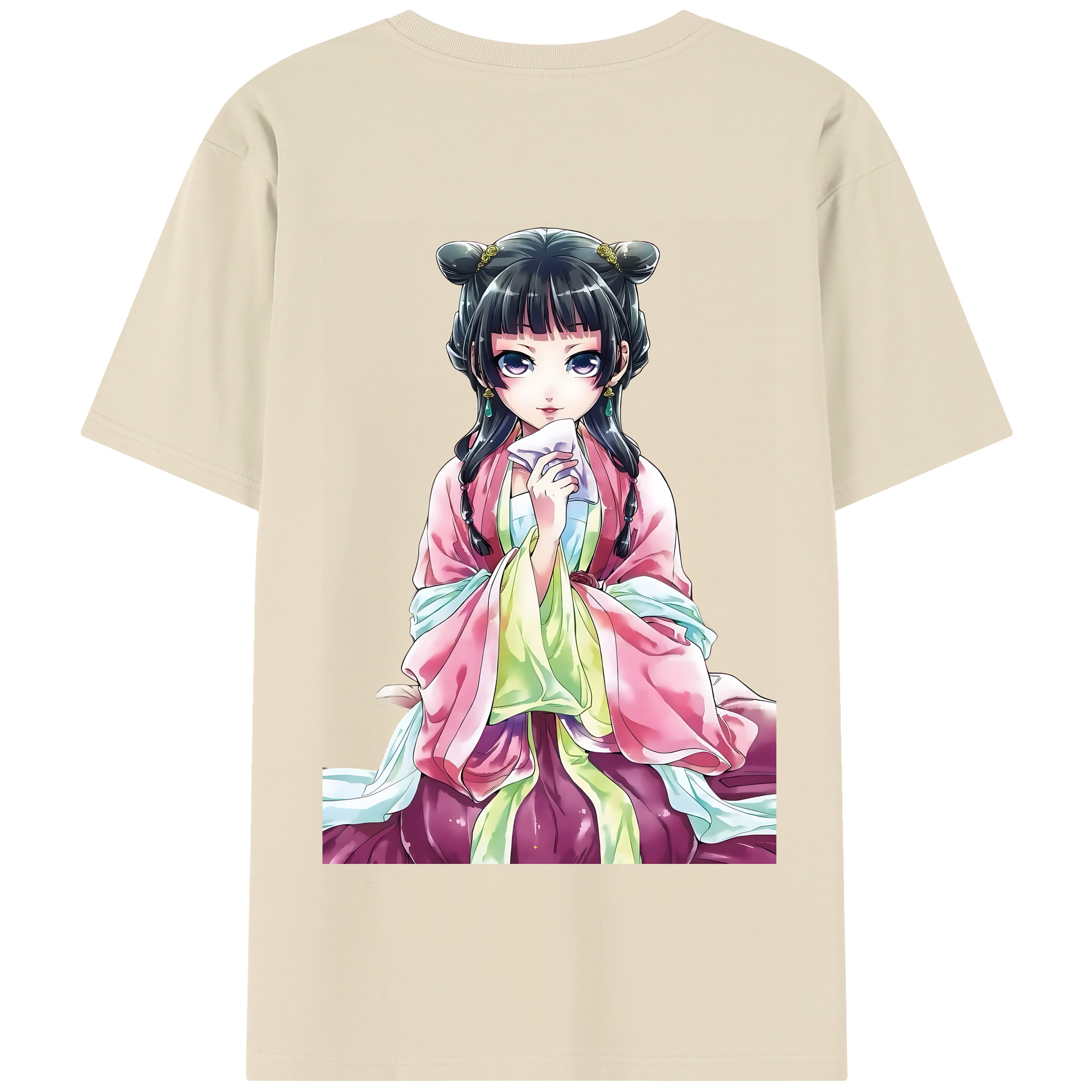 （画像用） 薬屋のひとりごと The Apothecary Diaries 綿100％半袖Tシャツ（背面プリント）