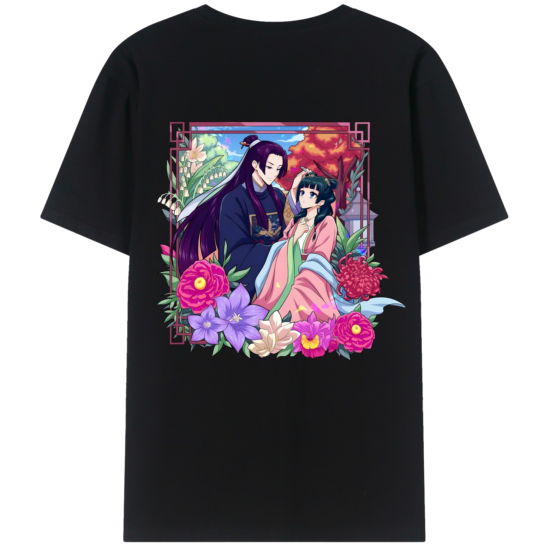 （画像用） 薬屋のひとりごと The Apothecary Diaries 綿100％半袖Tシャツ（背面プリント）