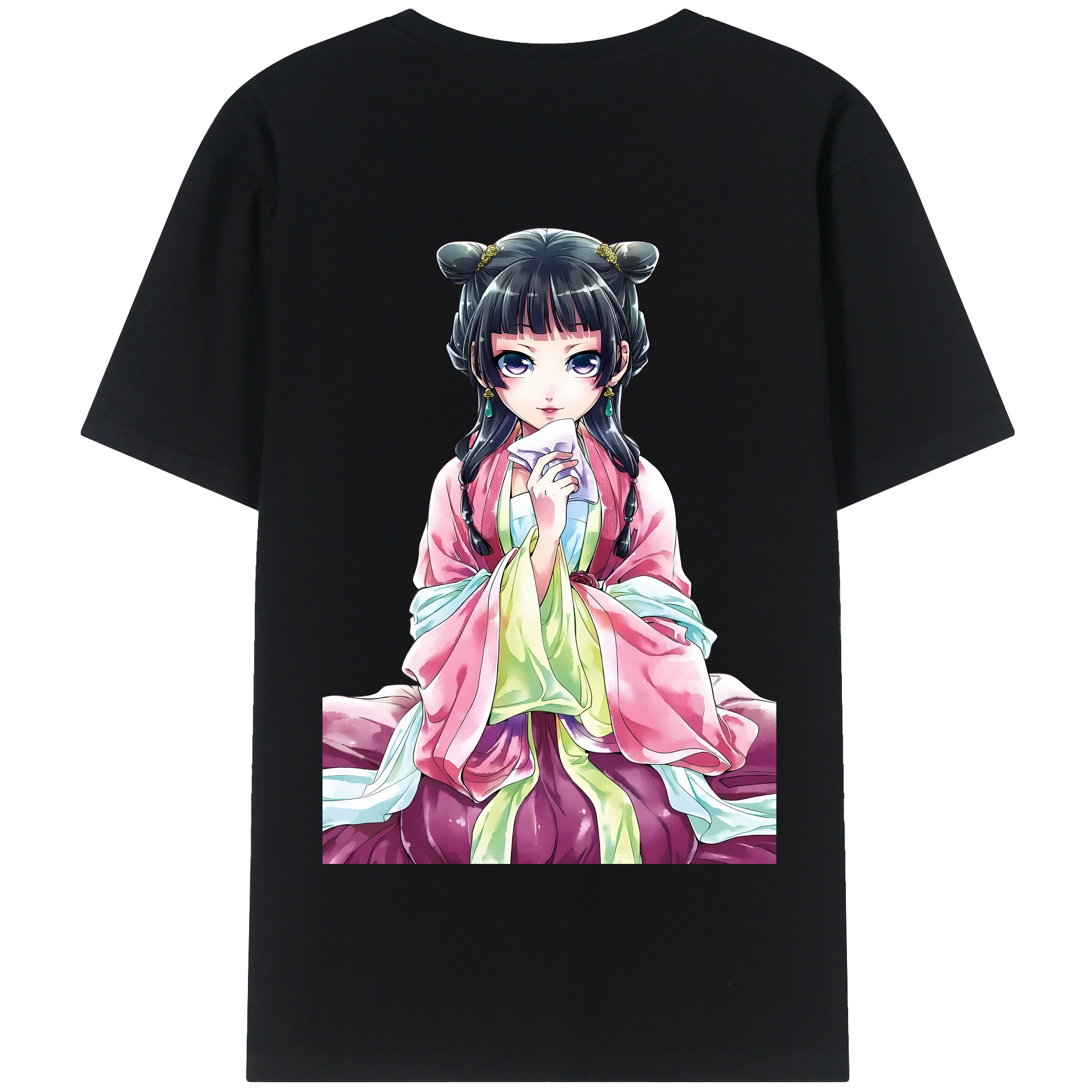 （画像用） 薬屋のひとりごと The Apothecary Diaries 綿100％半袖Tシャツ（背面プリント）