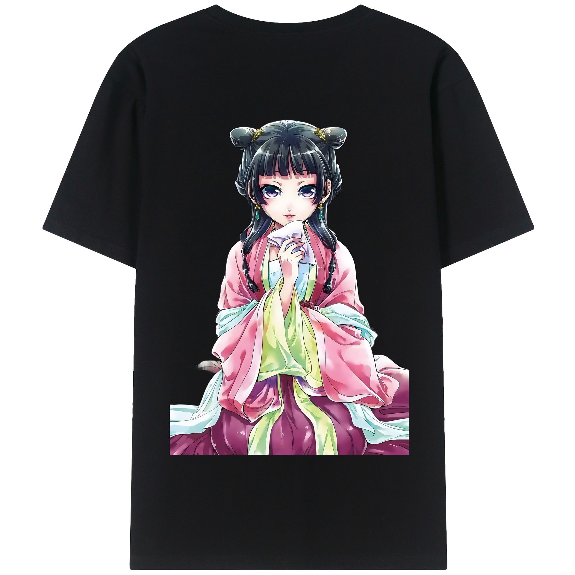 （画像用） 薬屋のひとりごと The Apothecary Diaries 綿100％半袖Tシャツ（背面プリント）