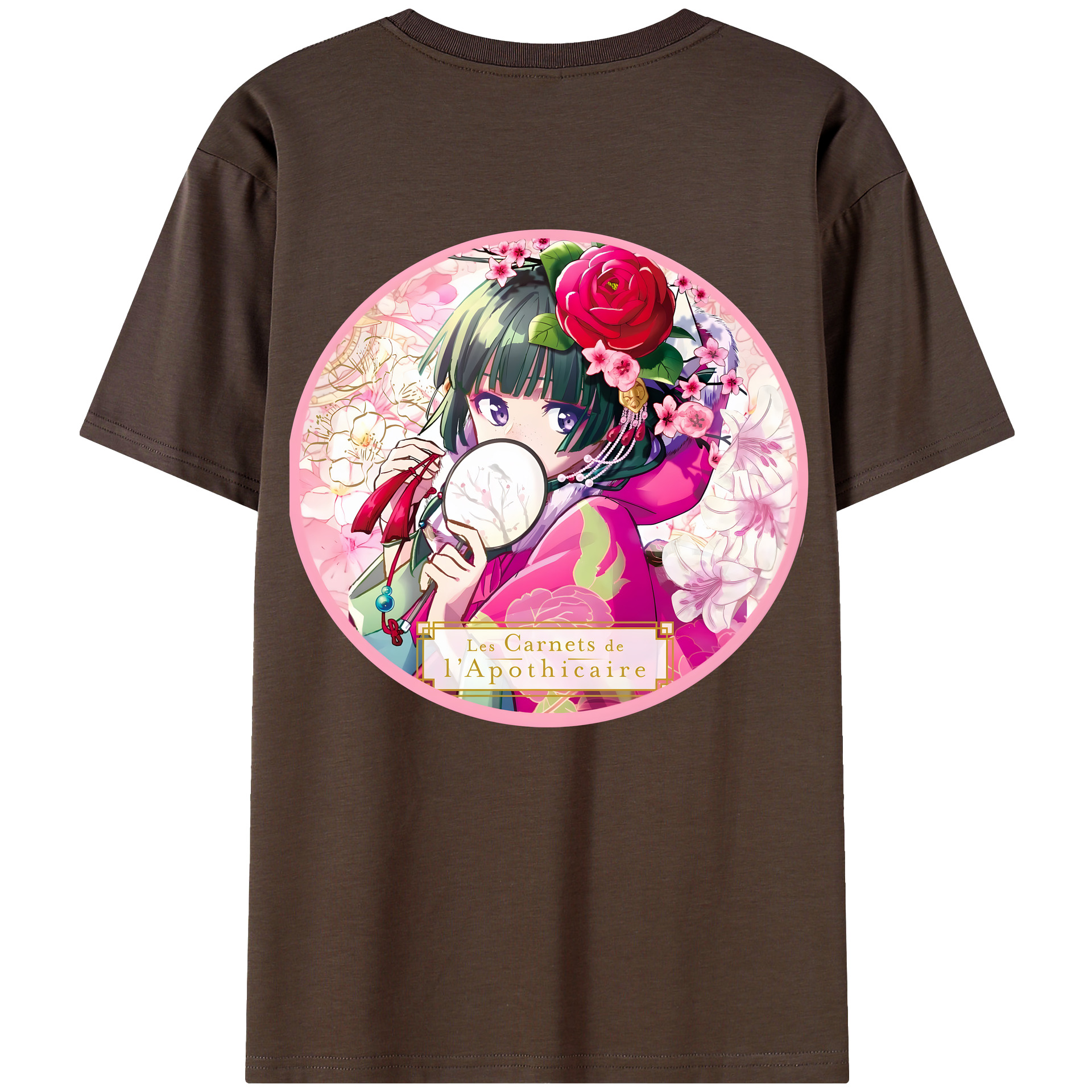 （画像用） 薬屋のひとりごと The Apothecary Diaries 綿100％半袖Tシャツ（背面プリント）