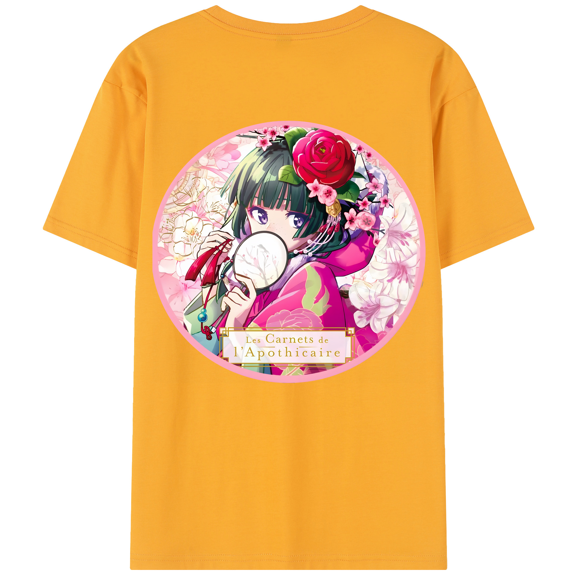 （画像用） 薬屋のひとりごと The Apothecary Diaries 綿100％半袖Tシャツ（背面プリント）