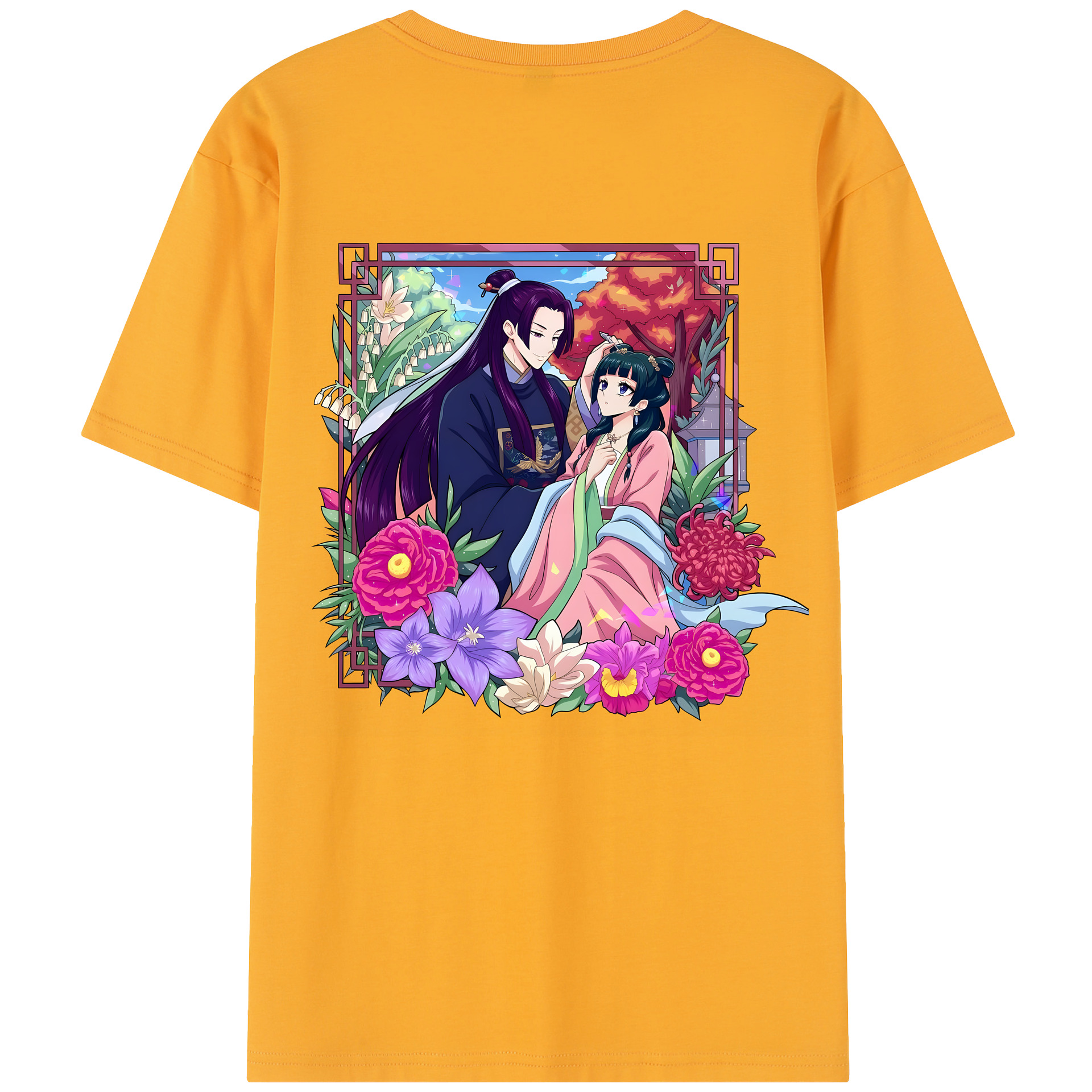 （画像用） 薬屋のひとりごと The Apothecary Diaries 綿100％半袖Tシャツ（背面プリント）