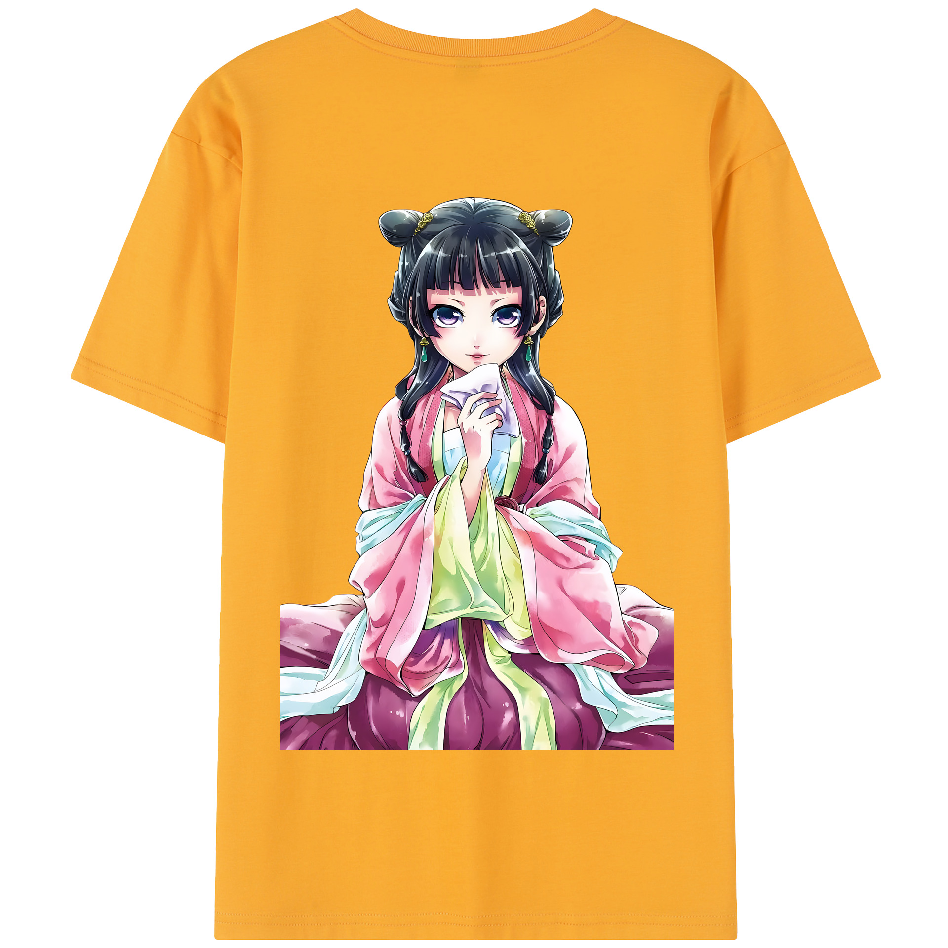 （画像用） 薬屋のひとりごと The Apothecary Diaries 綿100％半袖Tシャツ（背面プリント）