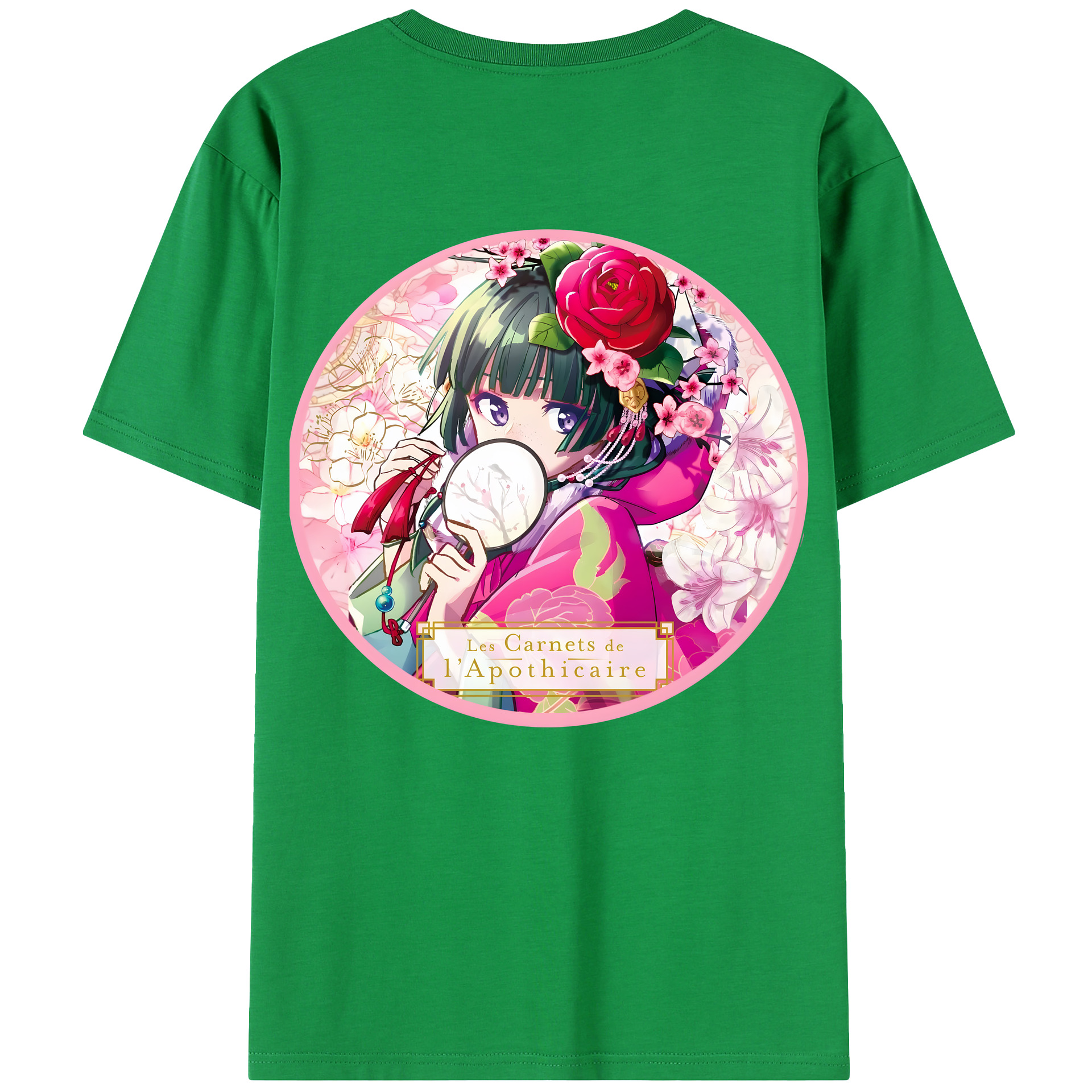 （画像用） 薬屋のひとりごと The Apothecary Diaries 綿100％半袖Tシャツ（背面プリント）