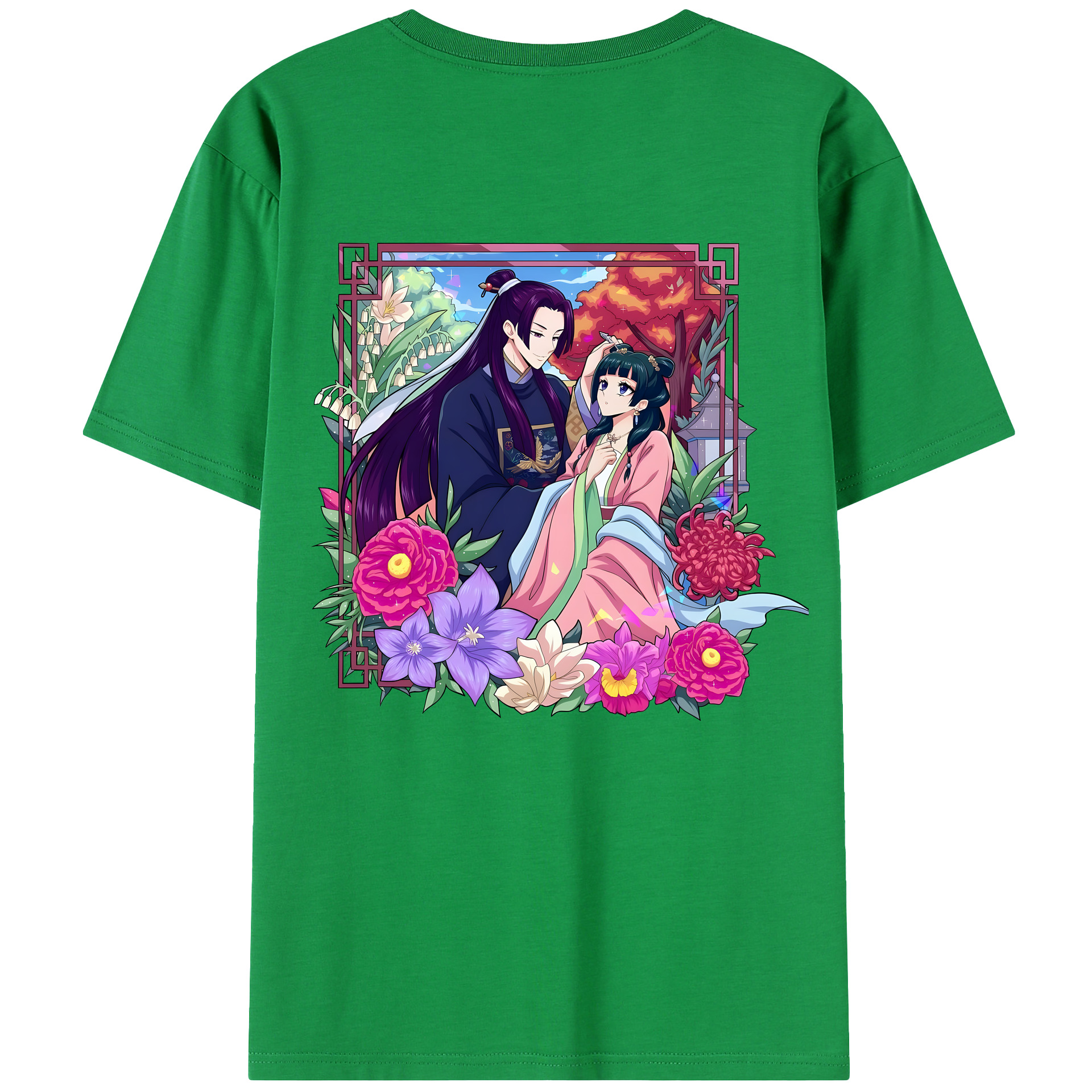 （画像用） 薬屋のひとりごと The Apothecary Diaries 綿100％半袖Tシャツ（背面プリント）