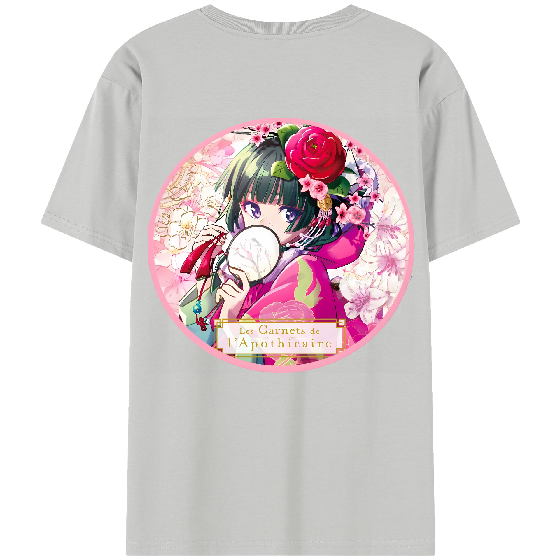 （画像用） 薬屋のひとりごと The Apothecary Diaries 綿100％半袖Tシャツ（背面プリント）