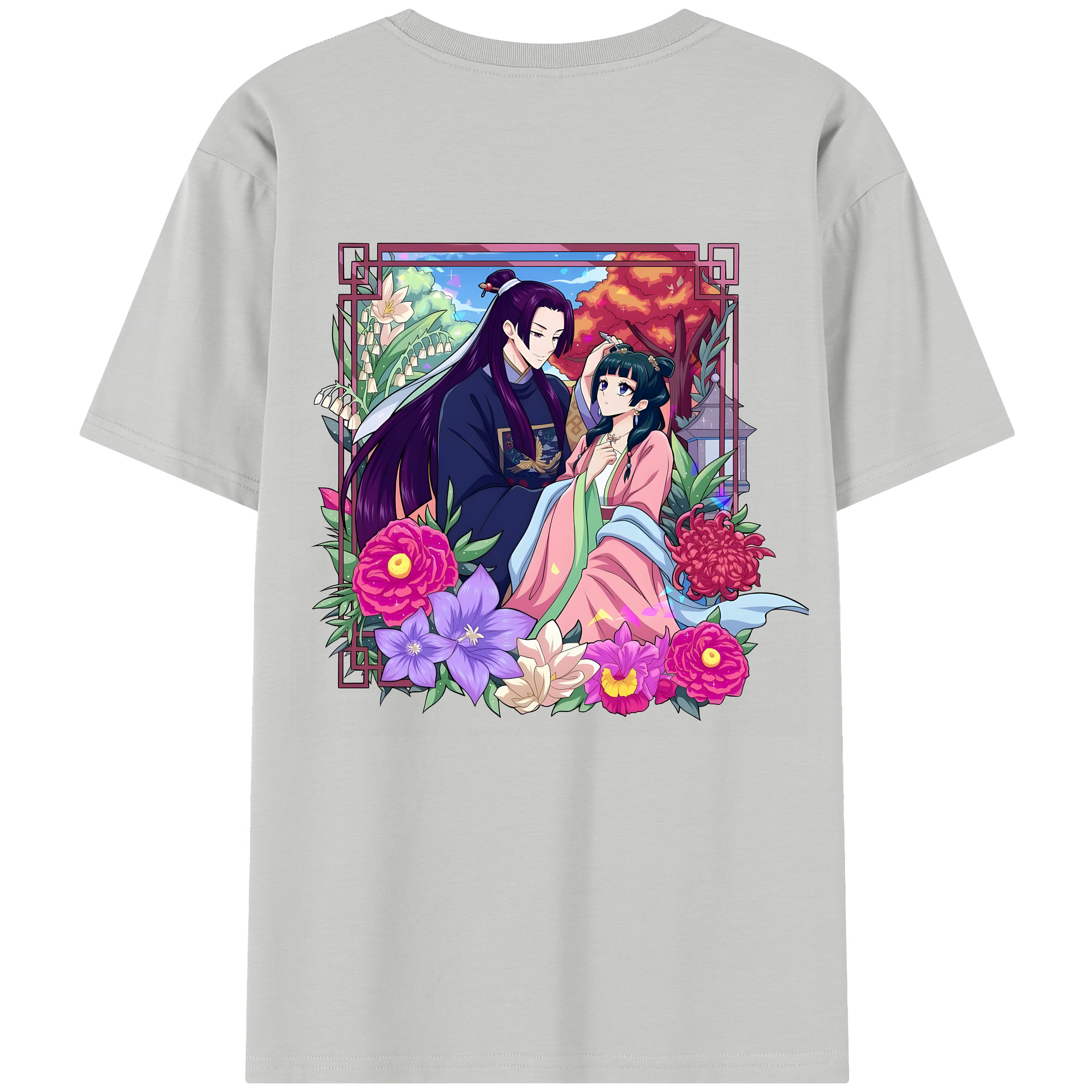 （画像用） 薬屋のひとりごと The Apothecary Diaries 綿100％半袖Tシャツ（背面プリント）