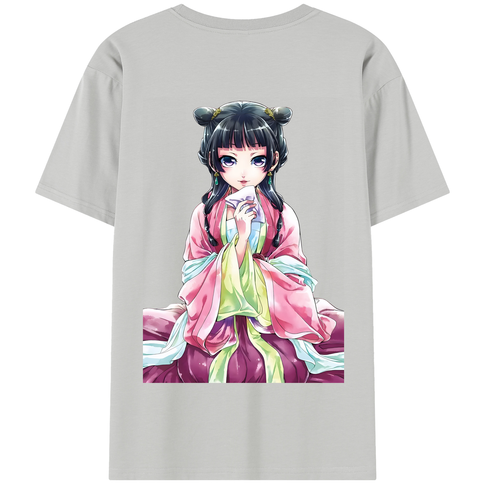 （画像用） 薬屋のひとりごと The Apothecary Diaries 綿100％半袖Tシャツ（背面プリント）