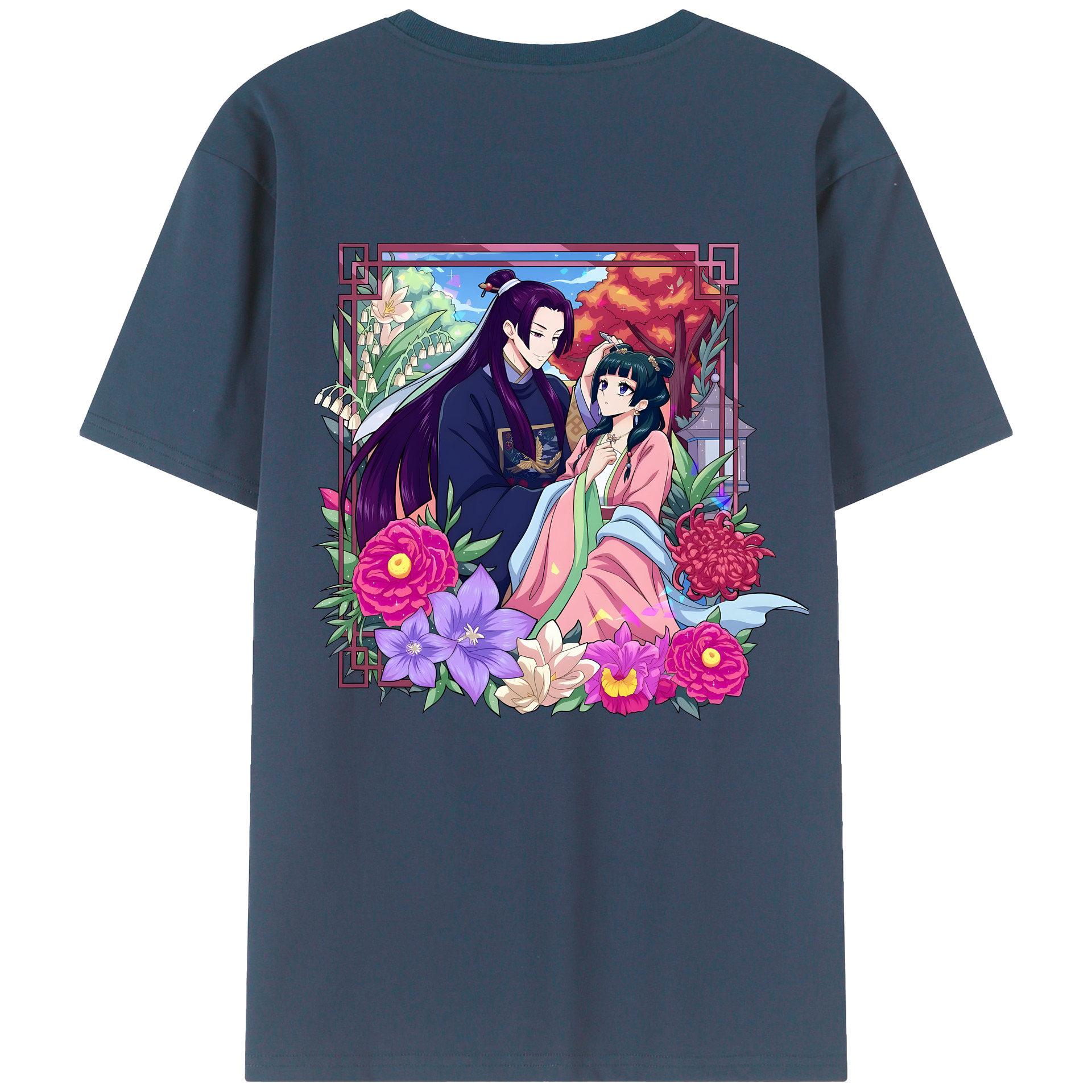 （画像用） 薬屋のひとりごと The Apothecary Diaries 綿100％半袖Tシャツ（背面プリント）