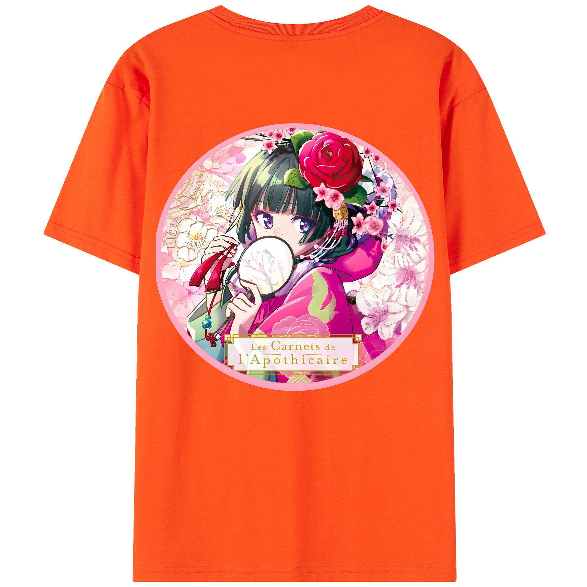 （画像用） 薬屋のひとりごと The Apothecary Diaries 綿100％半袖Tシャツ（背面プリント）