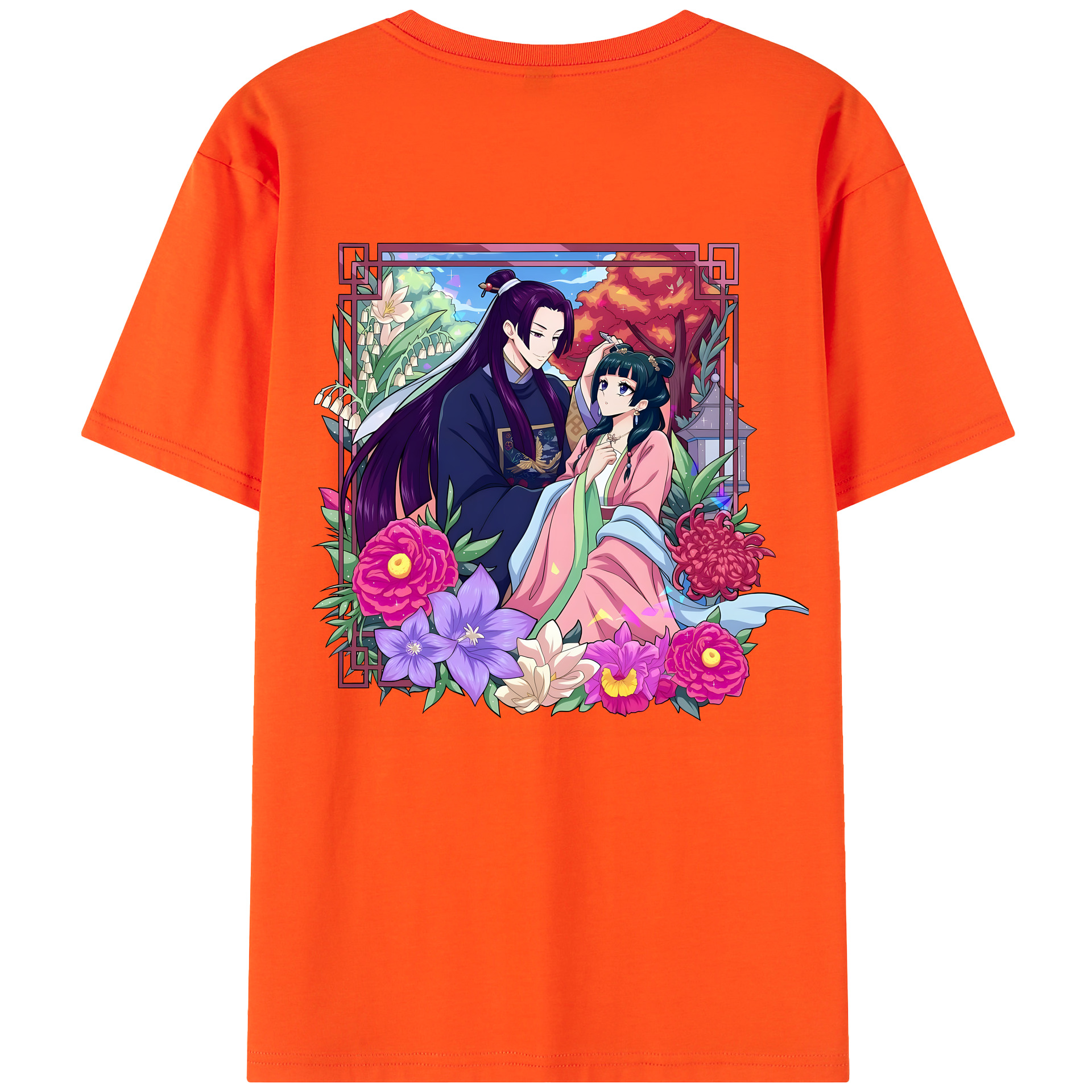 （画像用） 薬屋のひとりごと The Apothecary Diaries 綿100％半袖Tシャツ（背面プリント）