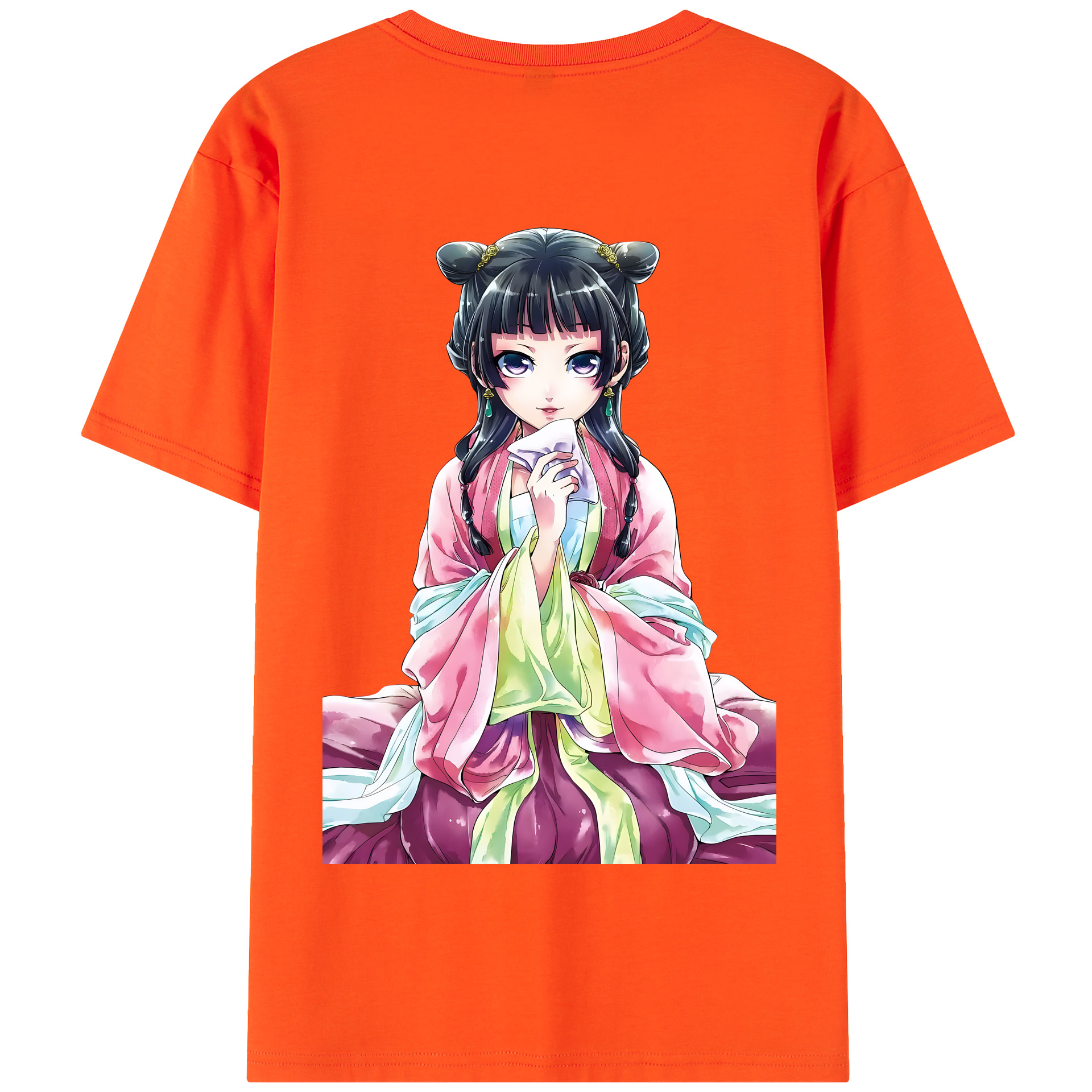 （画像用） 薬屋のひとりごと The Apothecary Diaries 綿100％半袖Tシャツ（背面プリント）