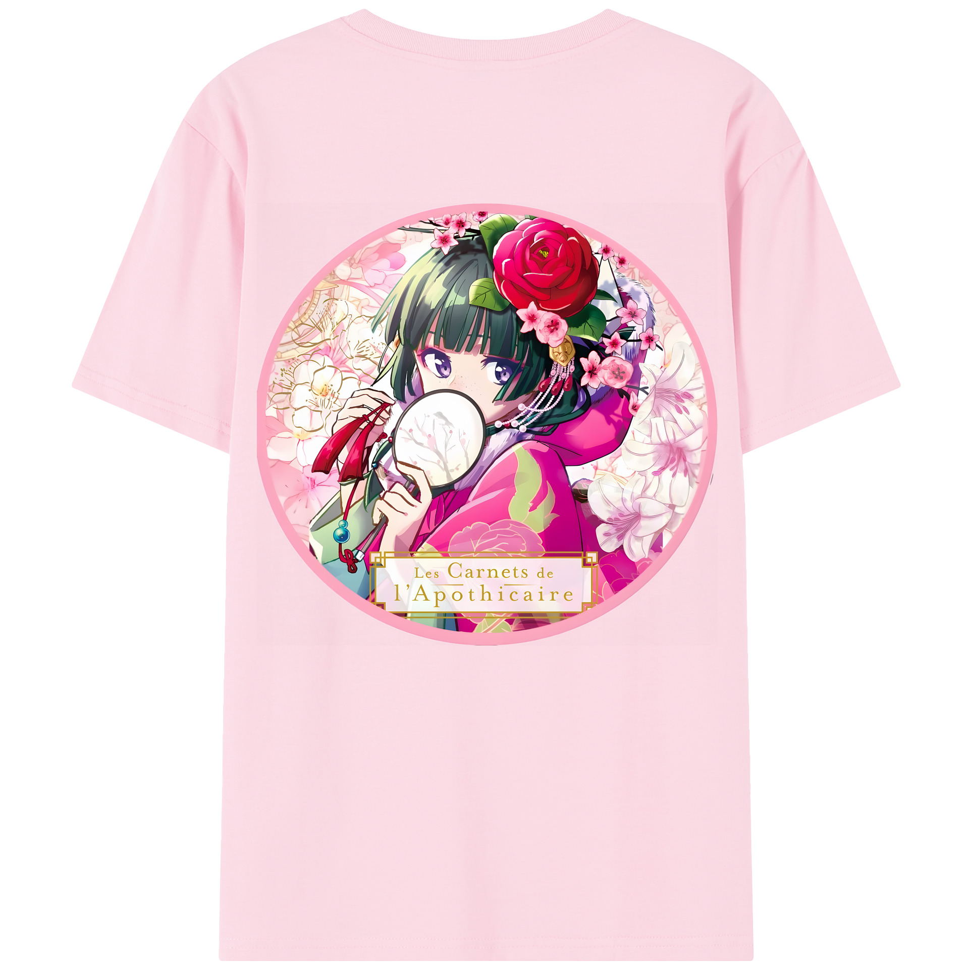 （画像用） 薬屋のひとりごと The Apothecary Diaries 綿100％半袖Tシャツ（背面プリント）